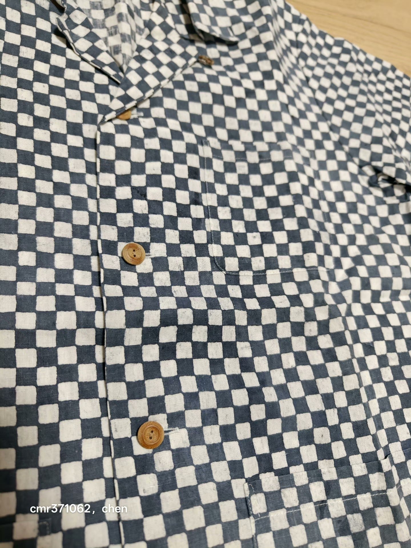 VISVIM 16SS Duke Shirt S/S Checkerboard — label