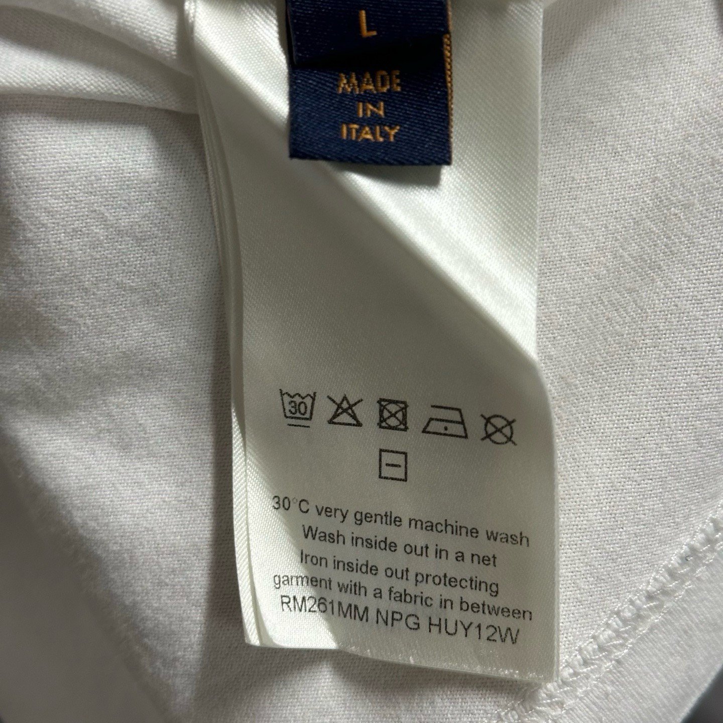 Louis Vuitton SS26 Monogram Short Sleeve Tee — label