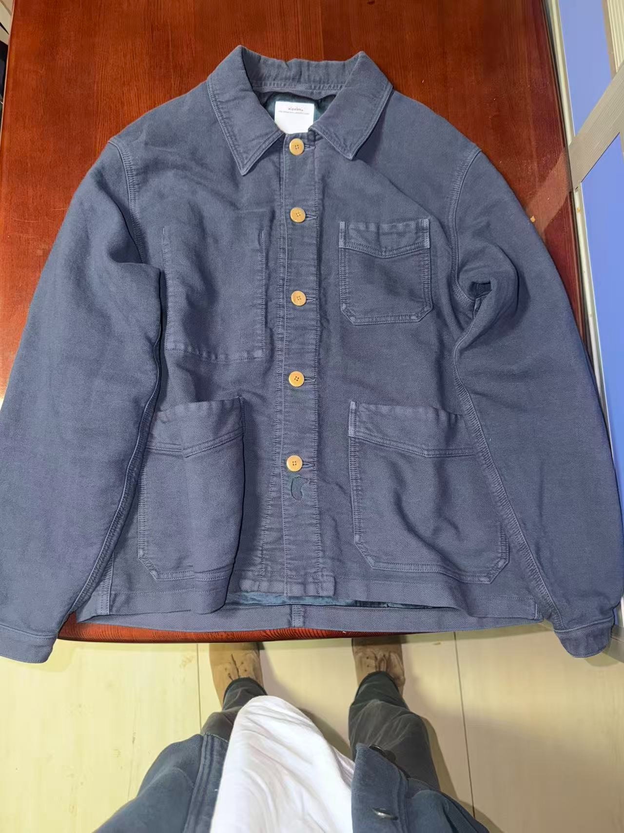 VISVIM TRAVAIL COVERALL MOLESKIN DMGD