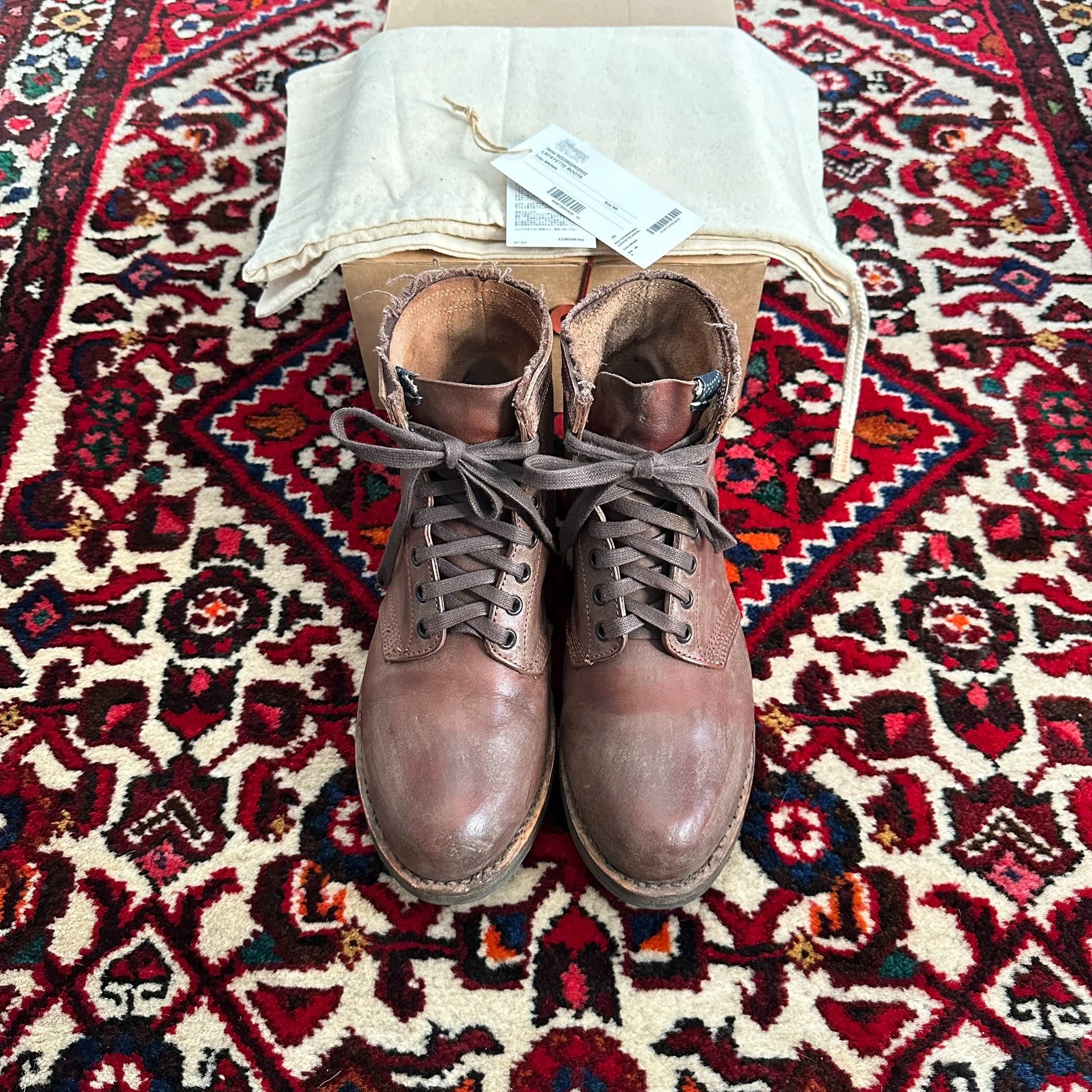visvim 22AW ICT Lafayette Mud-Dyed Boots — front