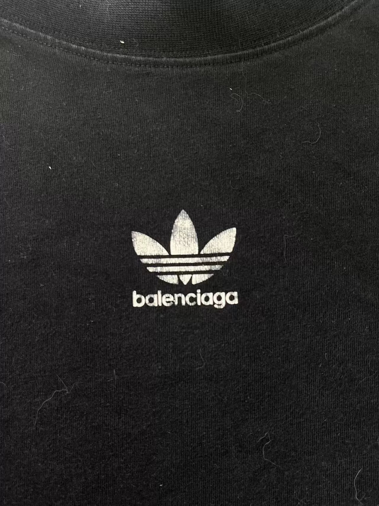 Balenciaga x adidas Logo Short-Sleeve T-Shirt — detail