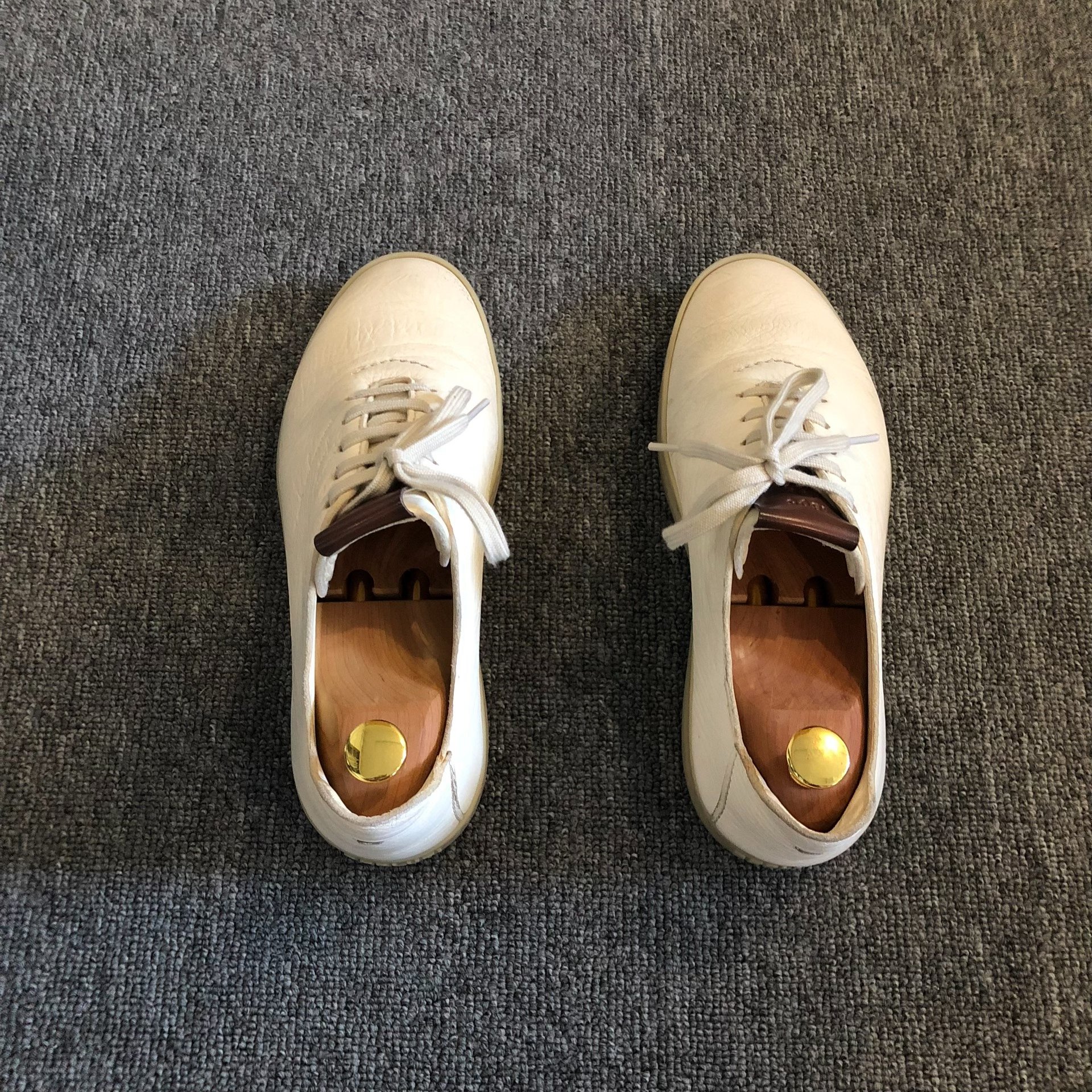 Berluti White Casual Lace-up Shoes — front