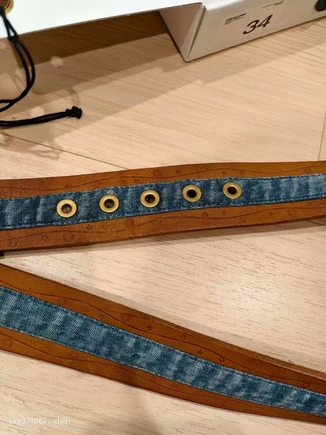 visvim 13AW Nimes Belt 40mm — label