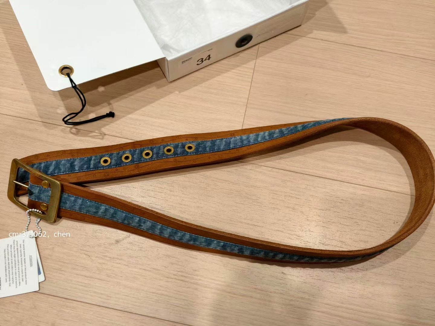 visvim 13AW Nimes Belt 40mm — back