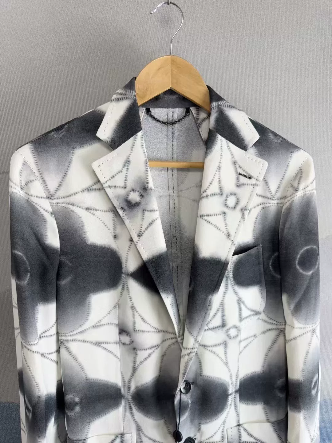 Louis Vuitton Ink Floral Print Suit — front