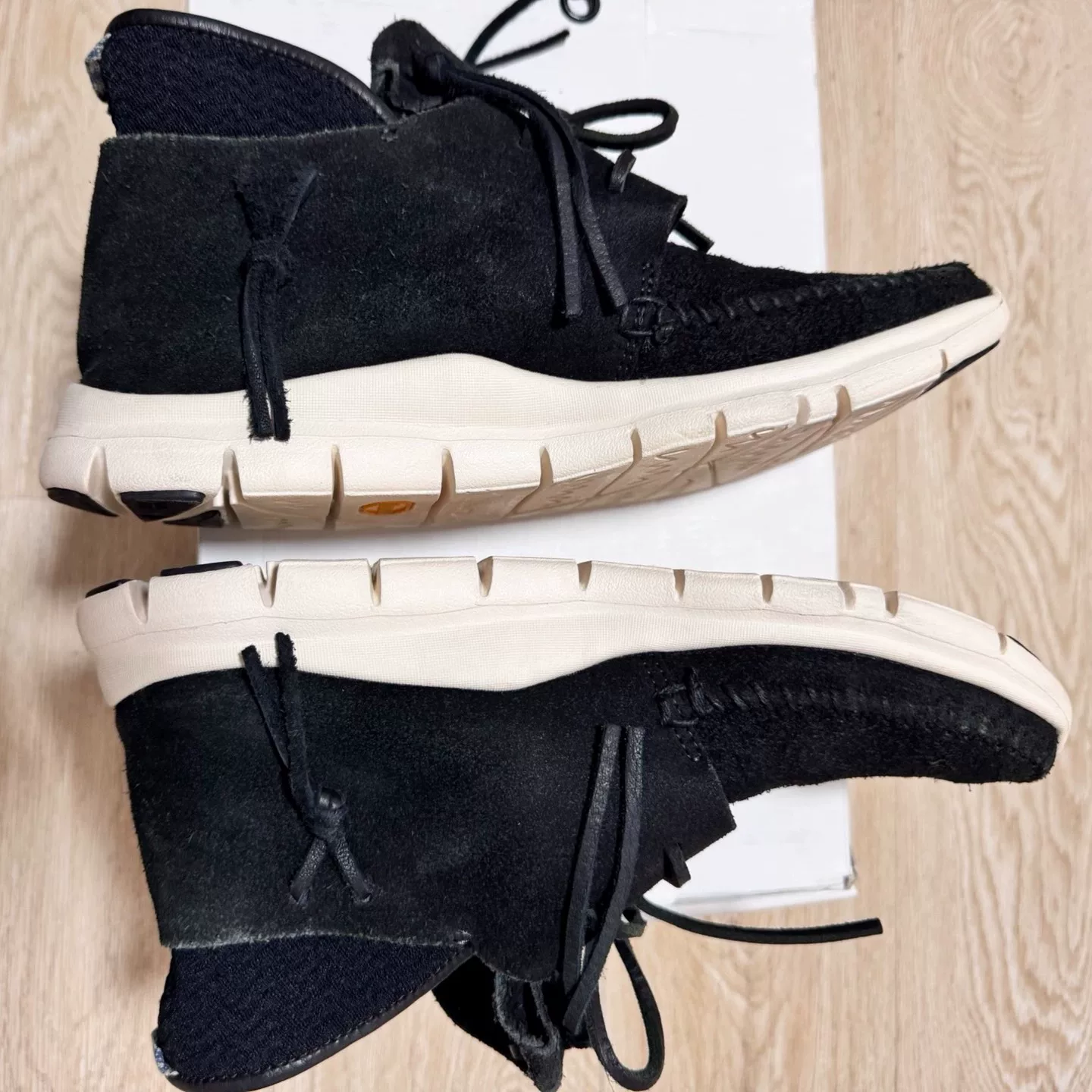 visvim 20SS Moc Folk High-Top Suede Boots — front