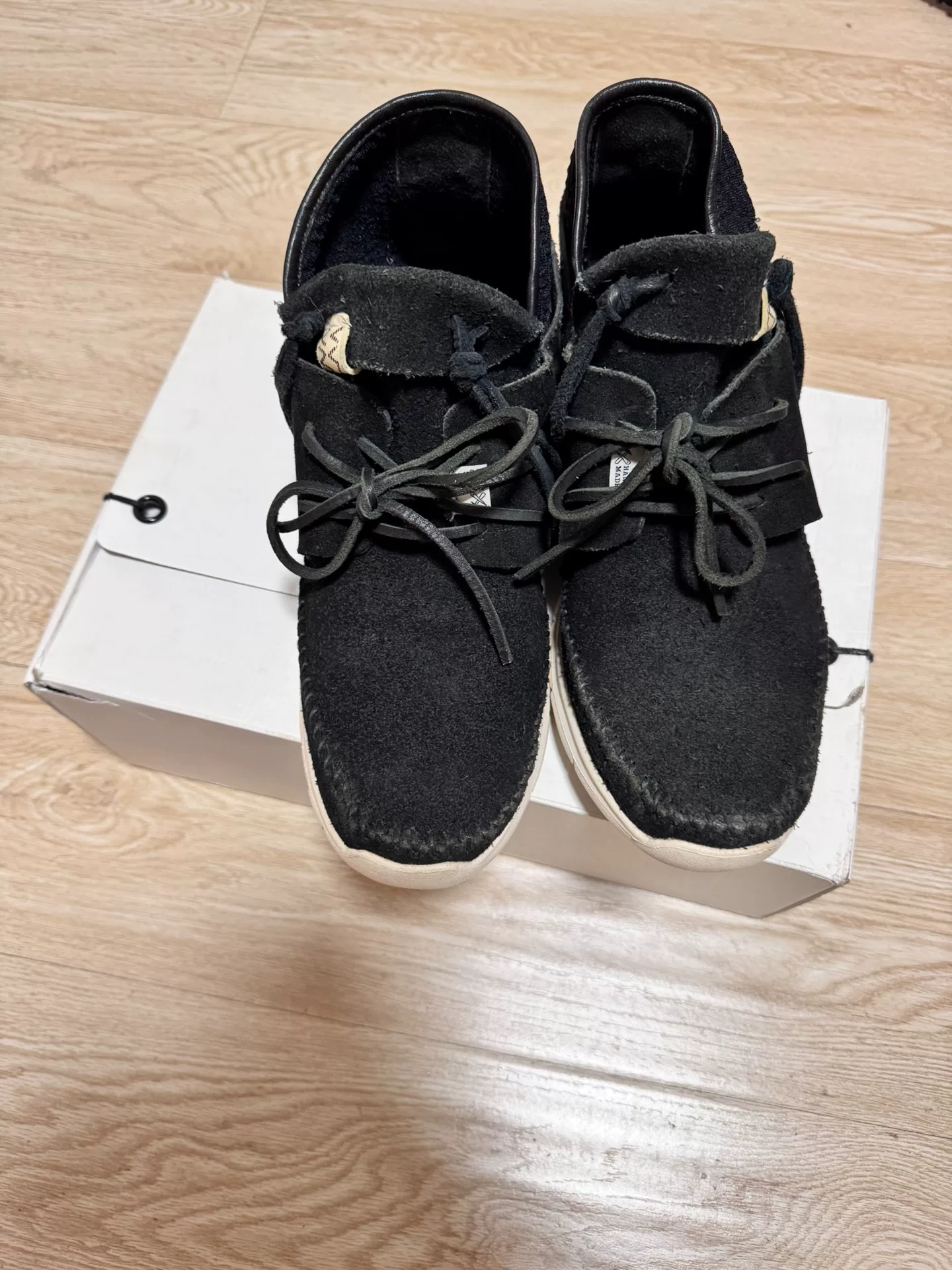 visvim 20SS Moc Folk High-Top Suede Boots — detail