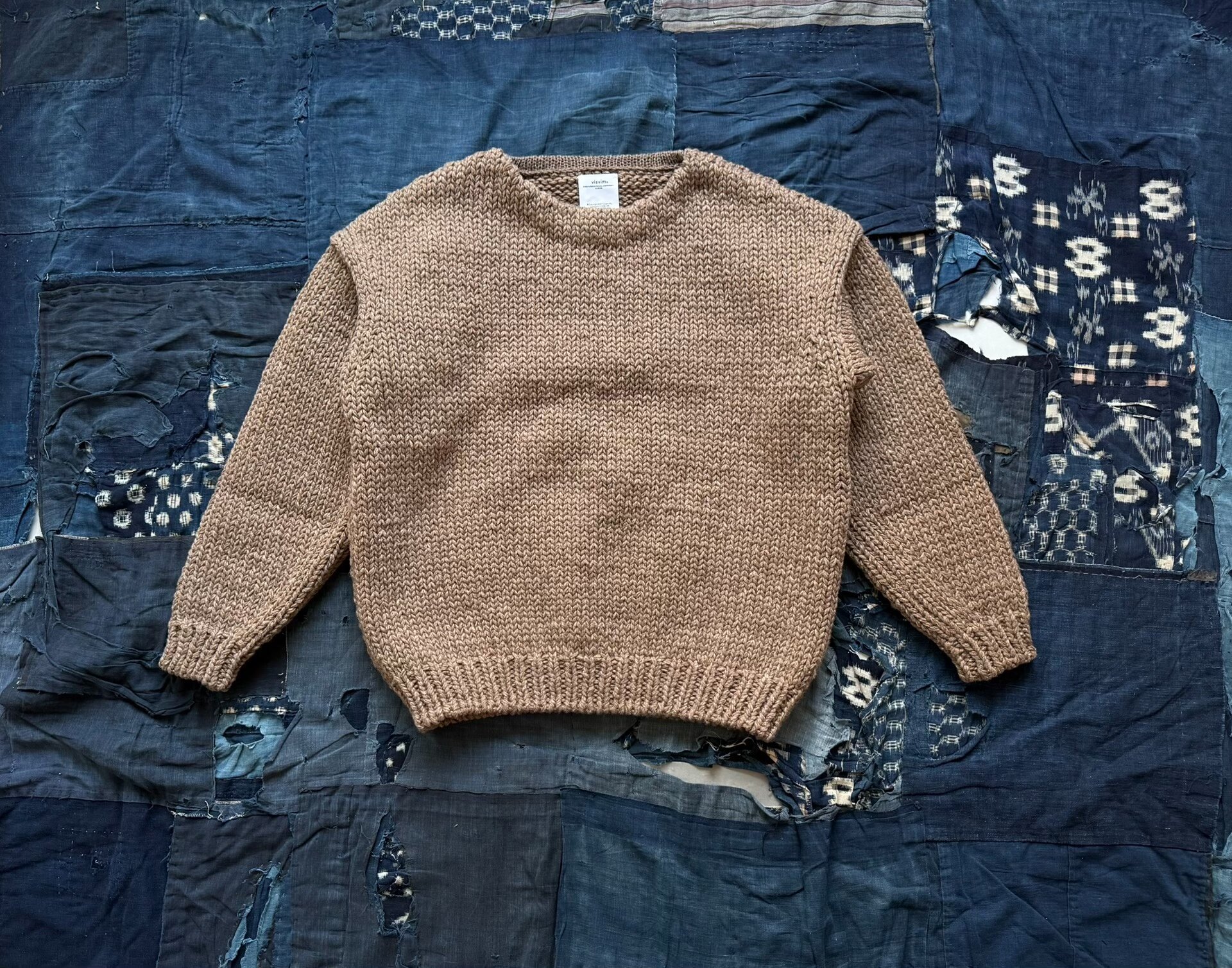 VISVIM 25AW AMPLUS BOATNECK HAND KNIT