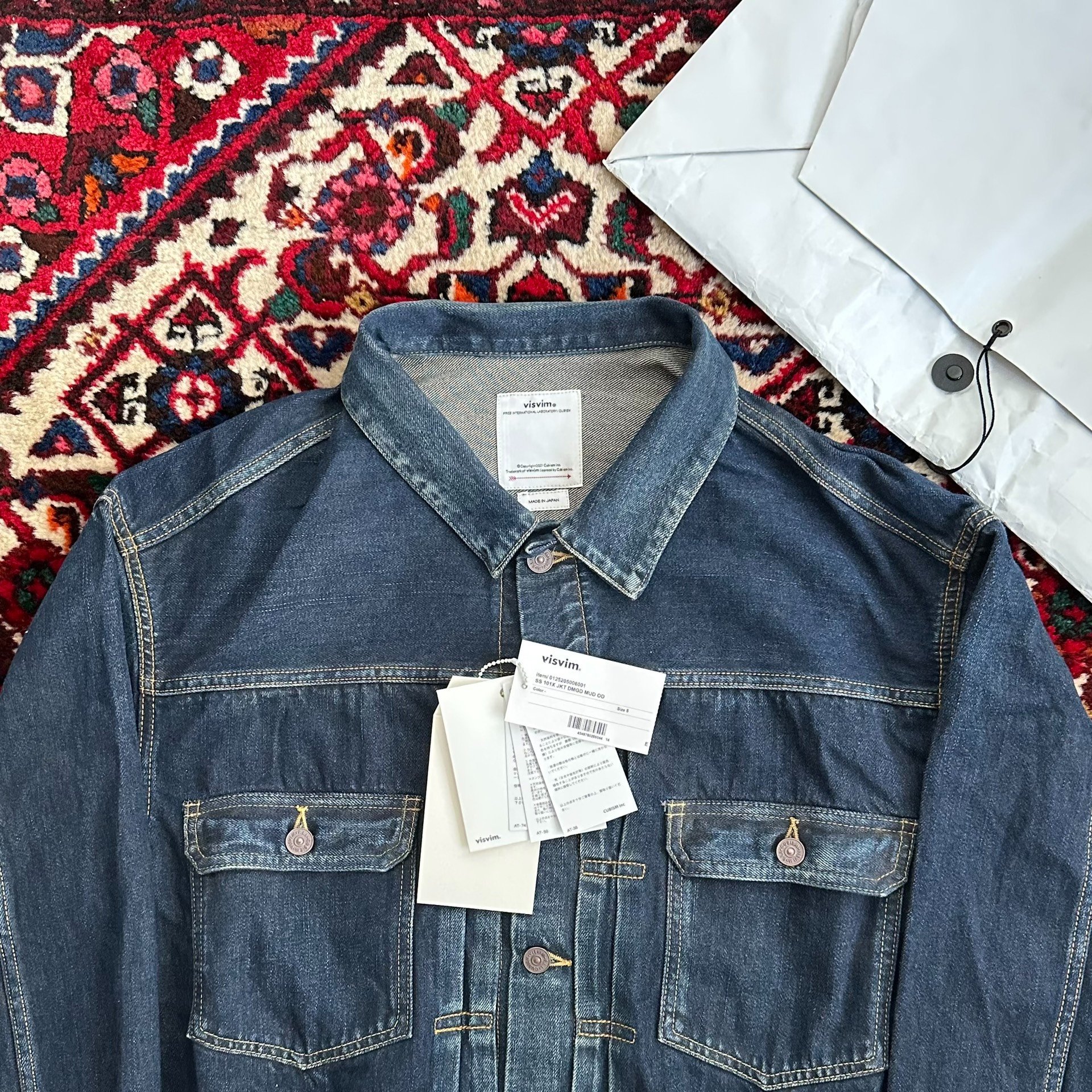 visvim 25AW 101X MUD Denim Jacket — back