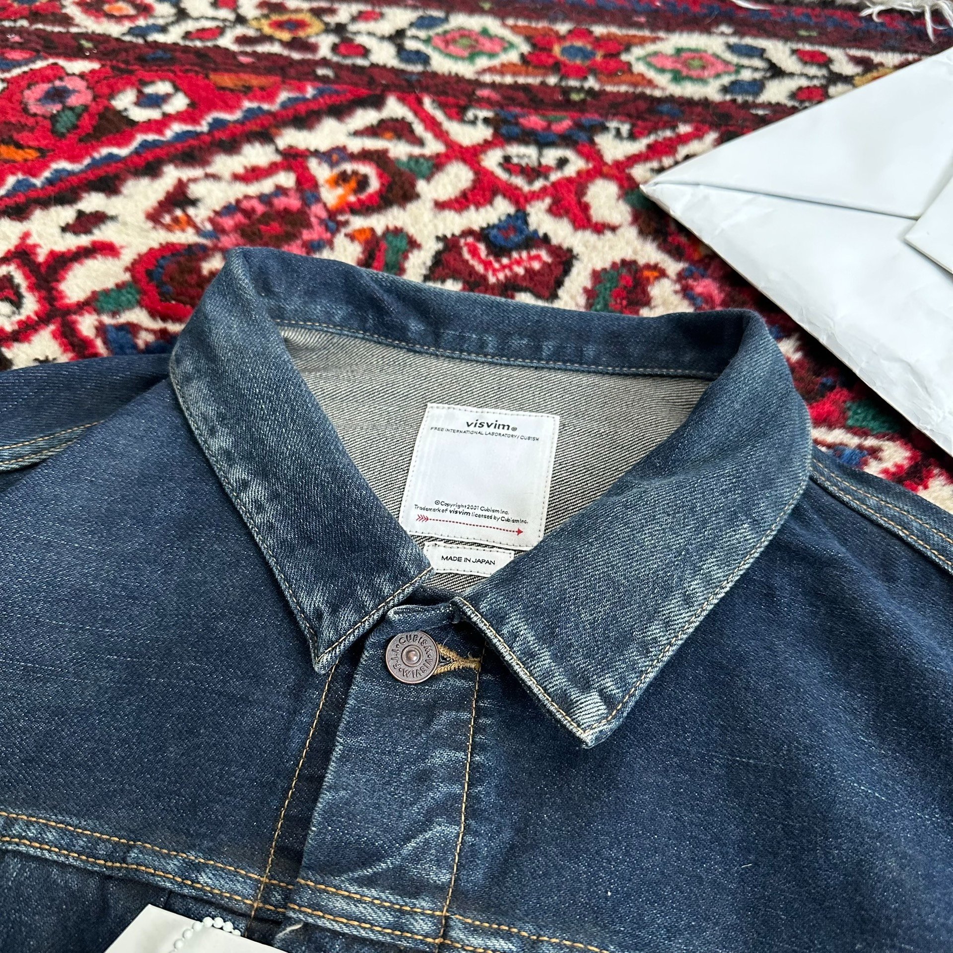 visvim 25AW 101X MUD Denim Jacket — label