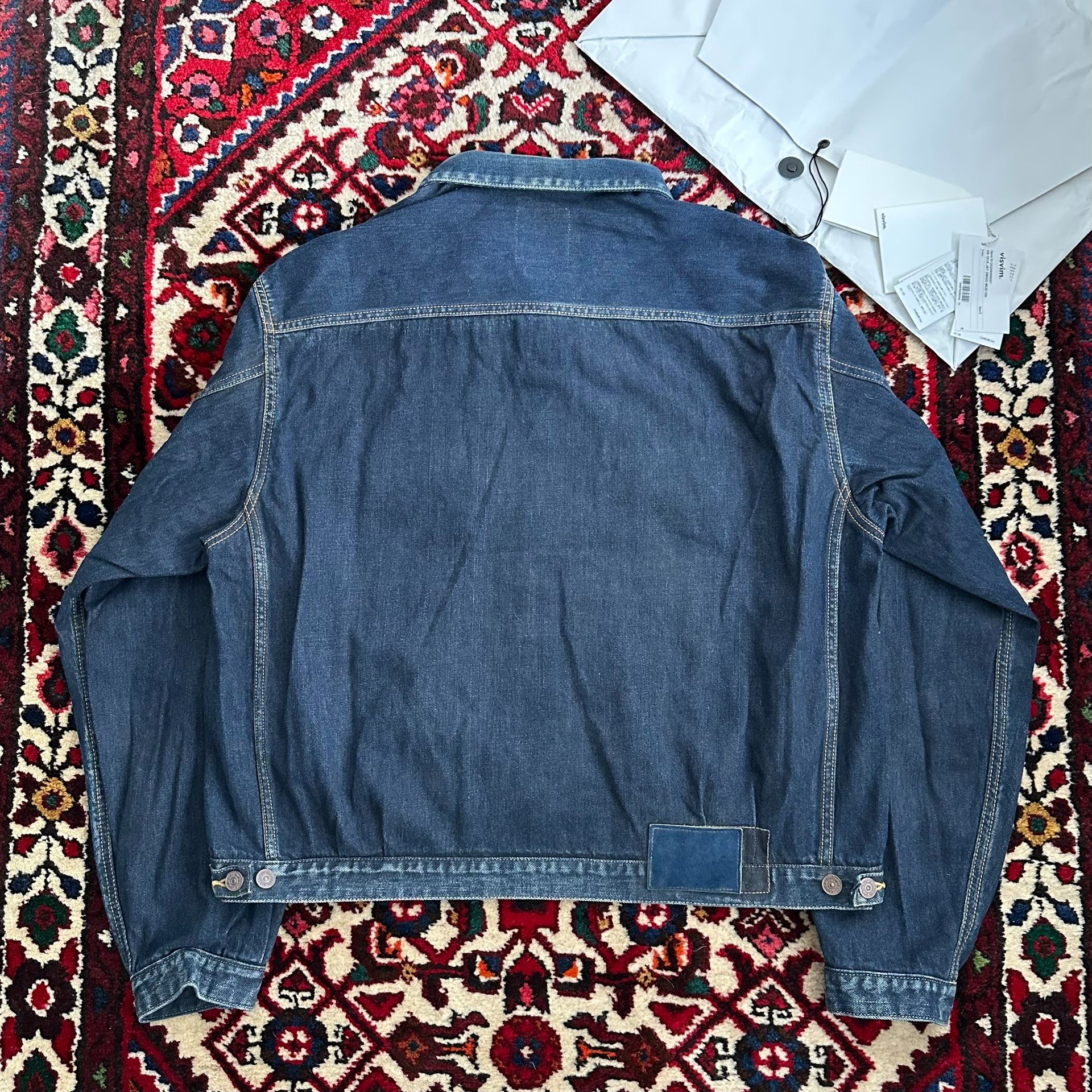 visvim 25AW 101X MUD Denim Jacket — detail