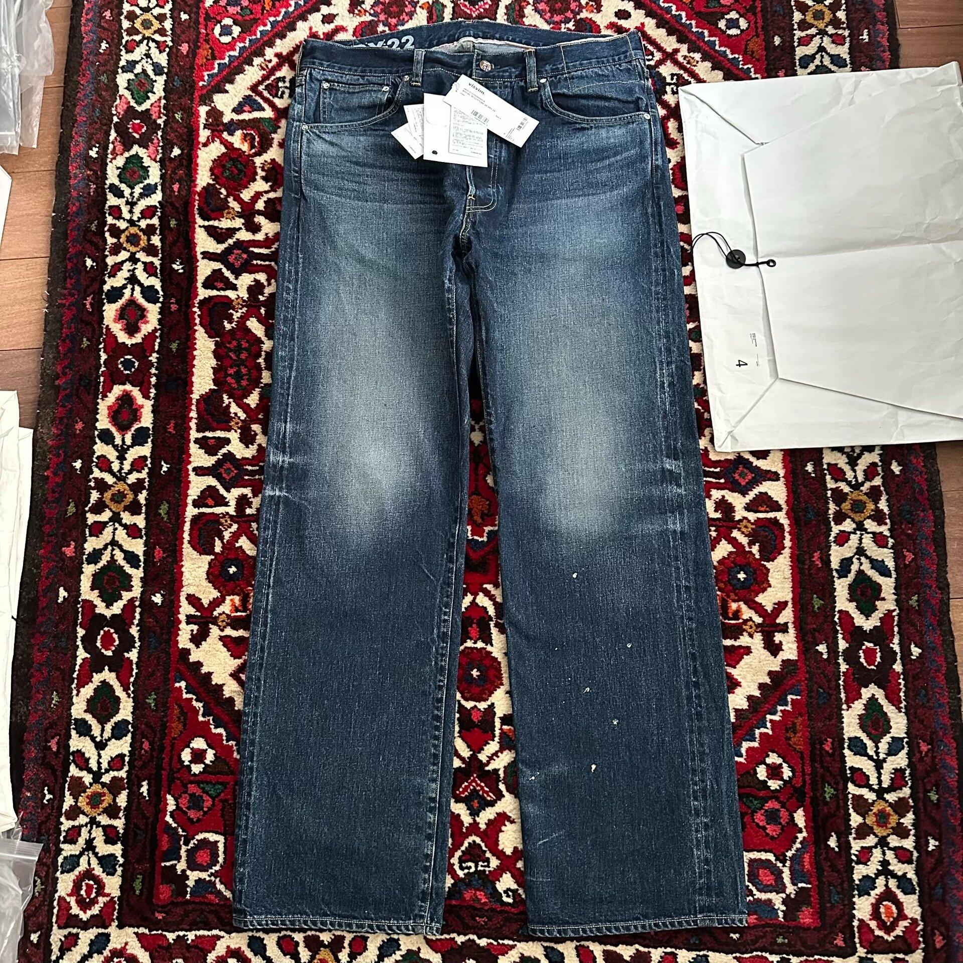 Visvim 23AW 00 Dry22 Washed Jeans — front