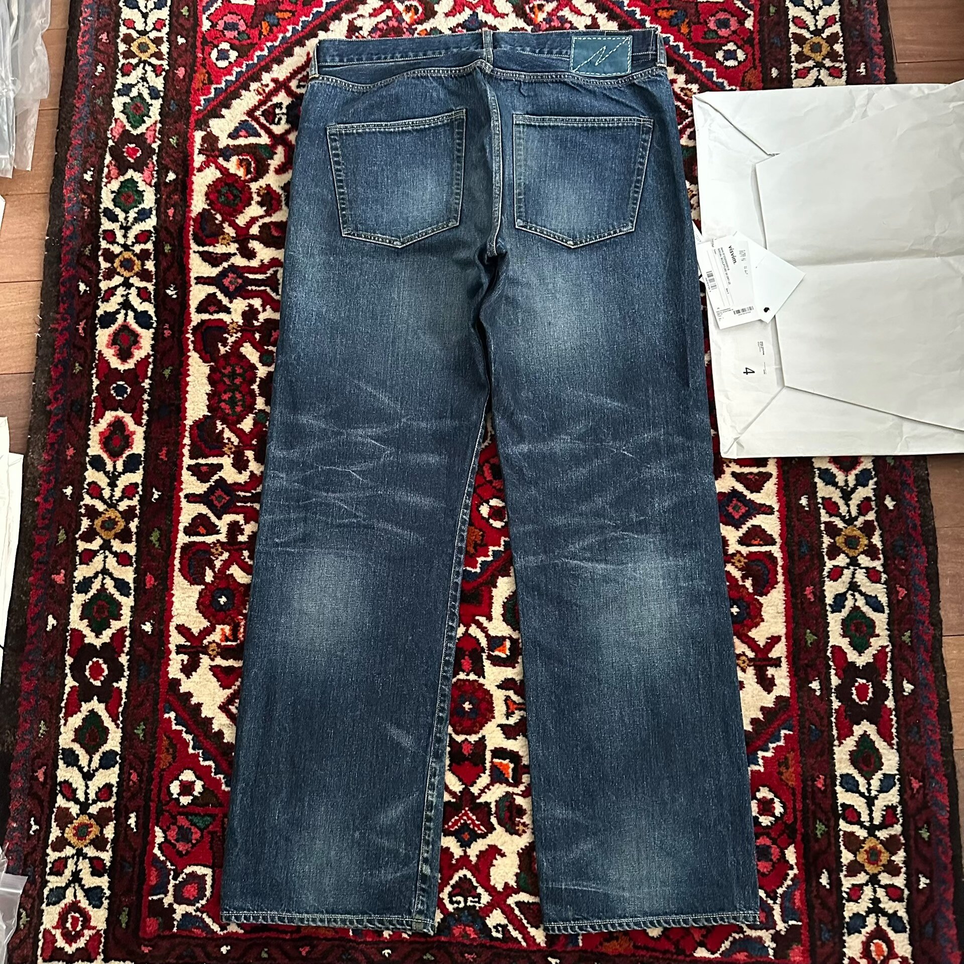 Visvim 23AW 00 Dry22 Washed Jeans — detail