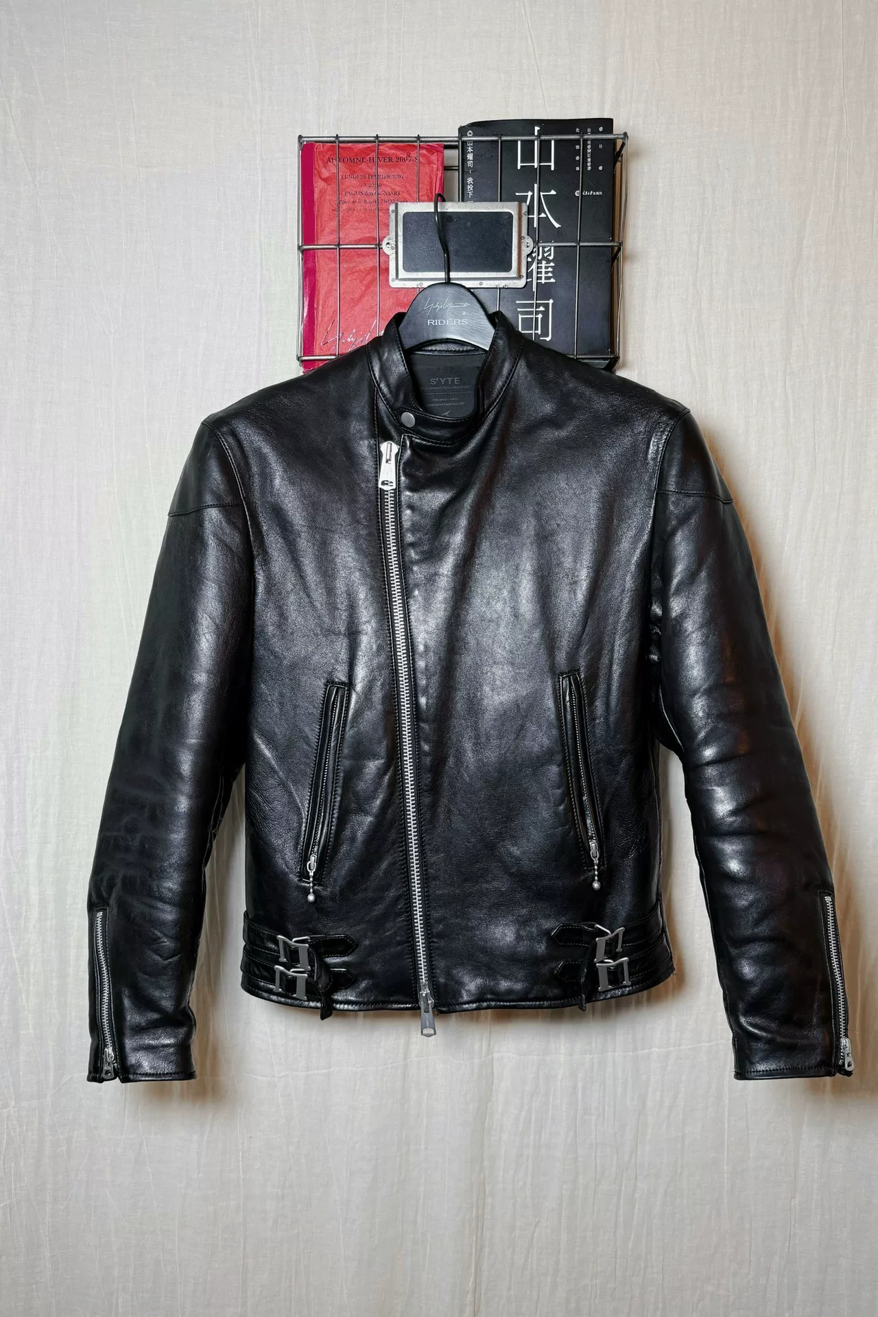 Yohji Yamamoto 21ss S'YTE Leather Jacket — front