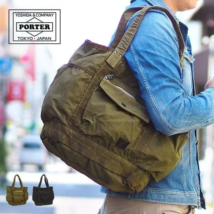 PORTER CRAG Large Coyote Brown Tote