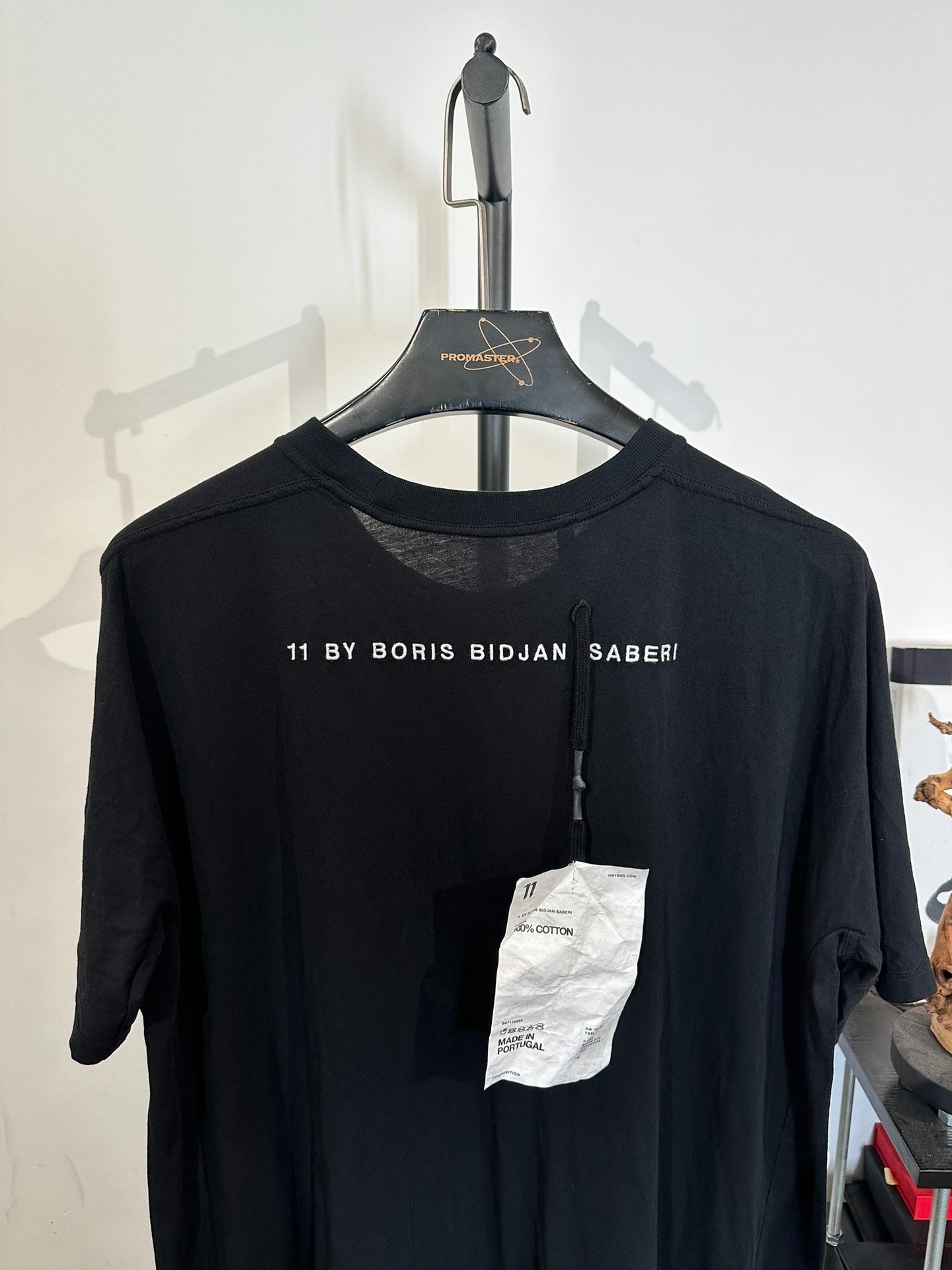 Boris Bidjan Saberi 11by bbs Long-Line T-shirt — label