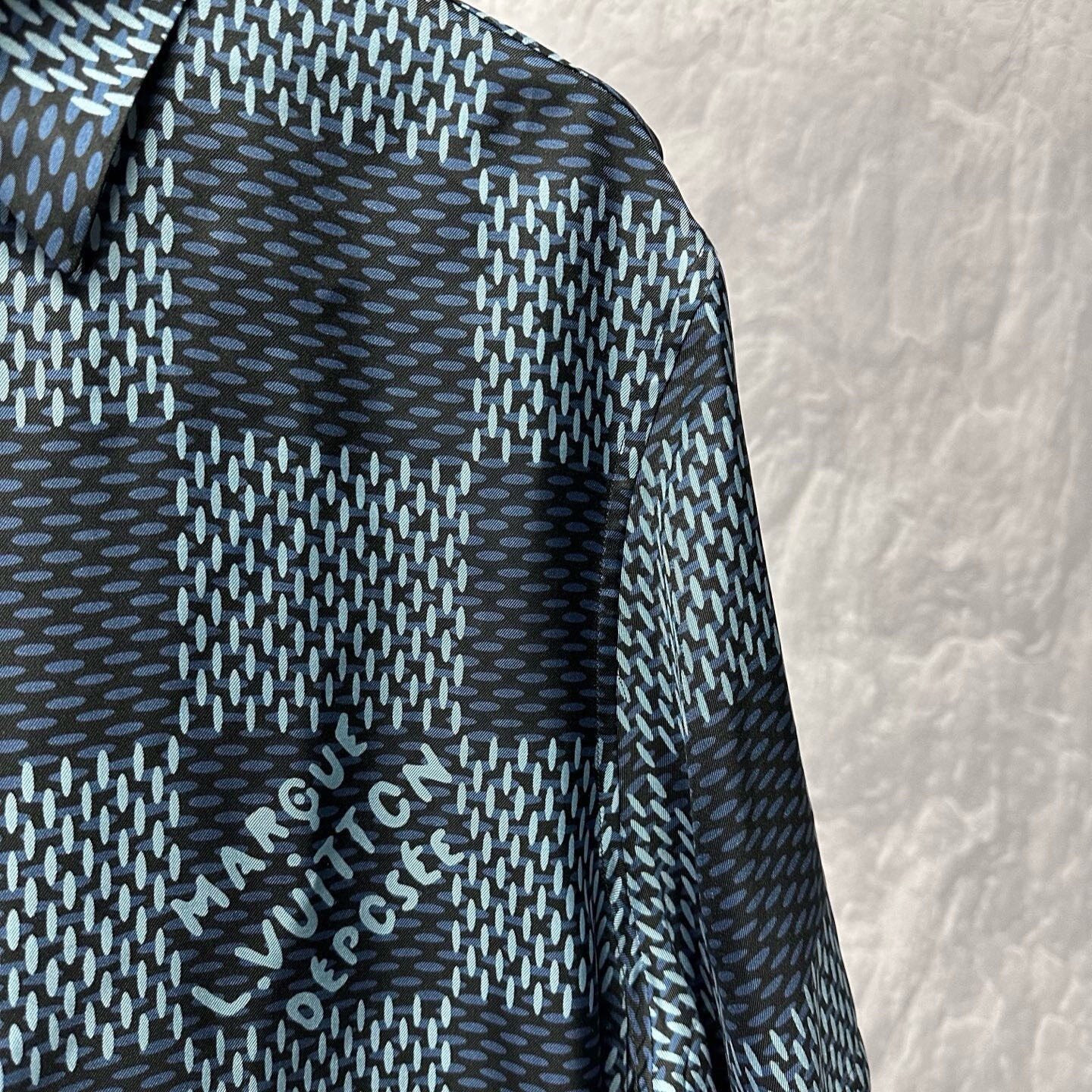Louis Vuitton Checkerboard Short Sleeve Shirt — detail
