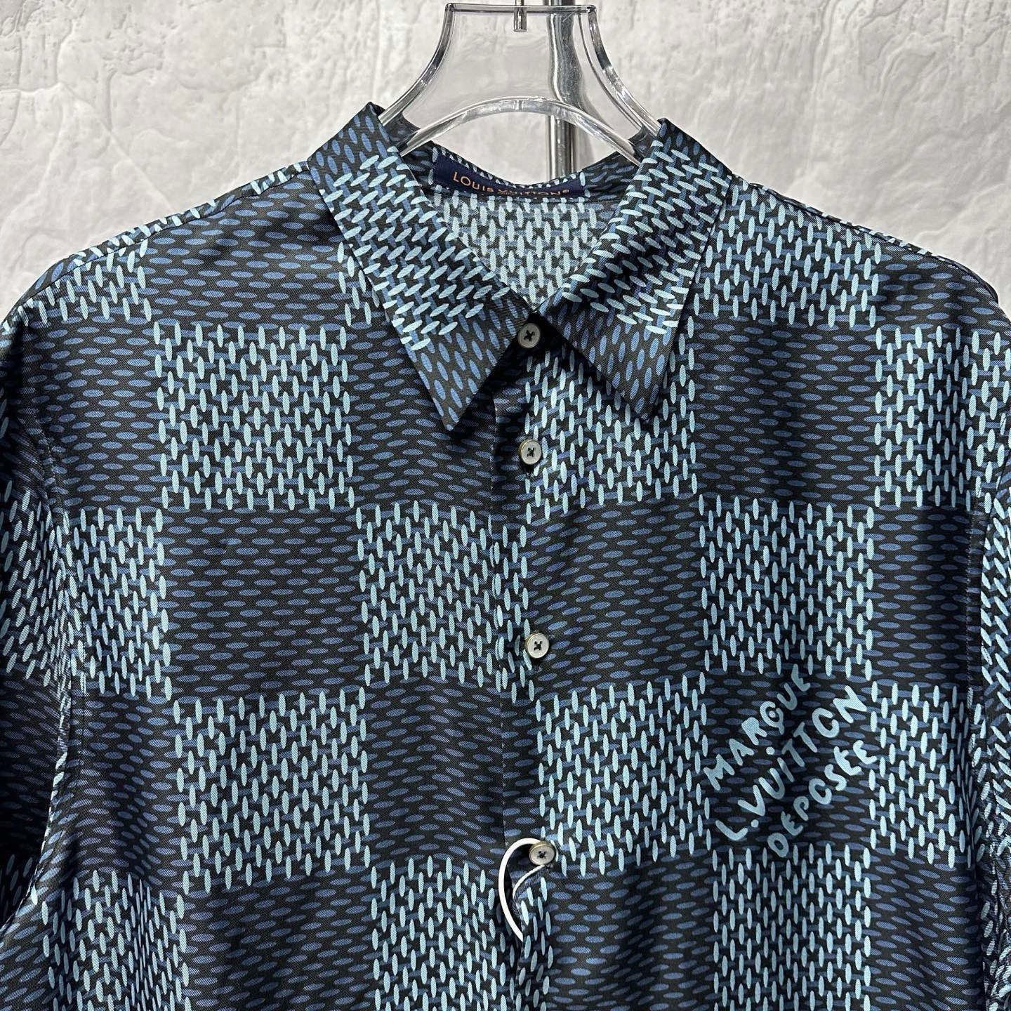 Louis Vuitton Checkerboard Short Sleeve Shirt — front