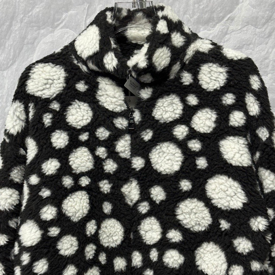 Louis Vuitton Yayoi Kusama Polka Dot Teddy Jacket — front