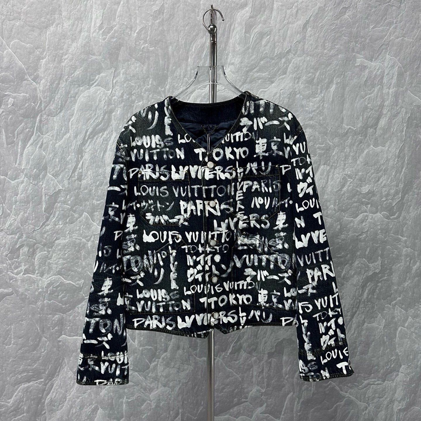 Louis Vuitton Nigo FW25 Graffiti Denim Jacket