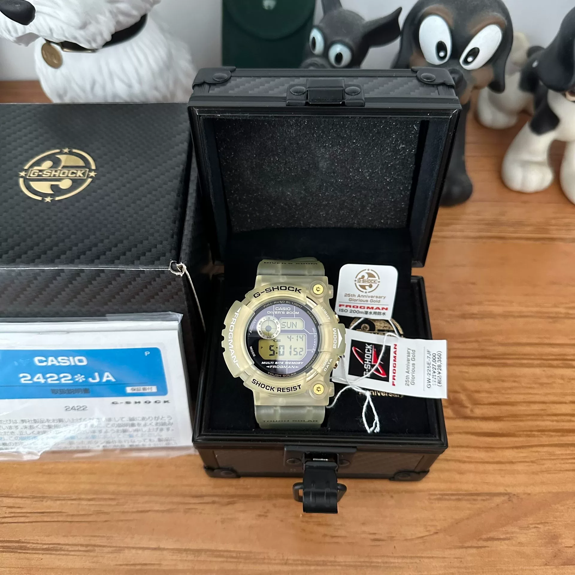 Casio GW-225A 25th Anniversary Transparent Frogman — front