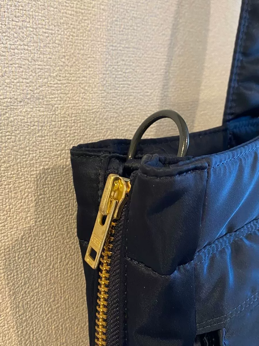 PORTER TANKER 2WAY Iron Blue Tote — detail