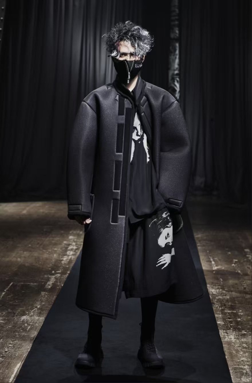 Yohji Yamamoto 21AW Oversize Space Cotton Coat — back