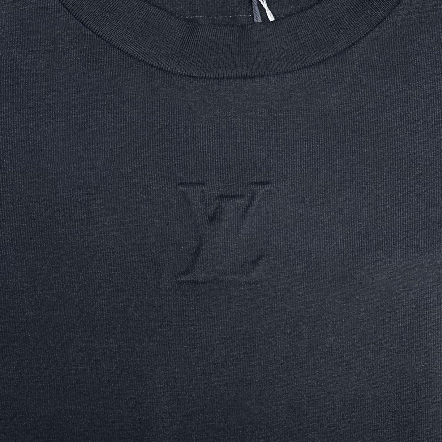 Louis Vuitton SS25 Black Embossed Short Sleeve XL — back