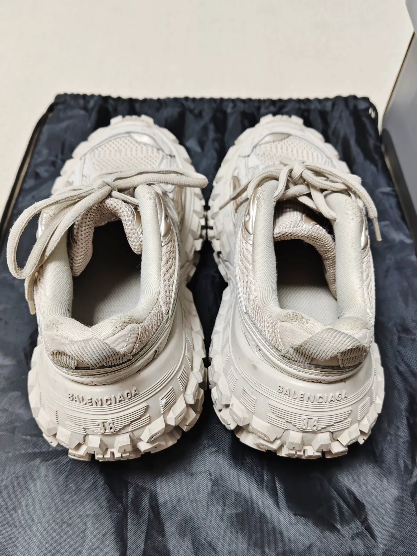 Balenciaga Defender Light Brown Sneakers — detail