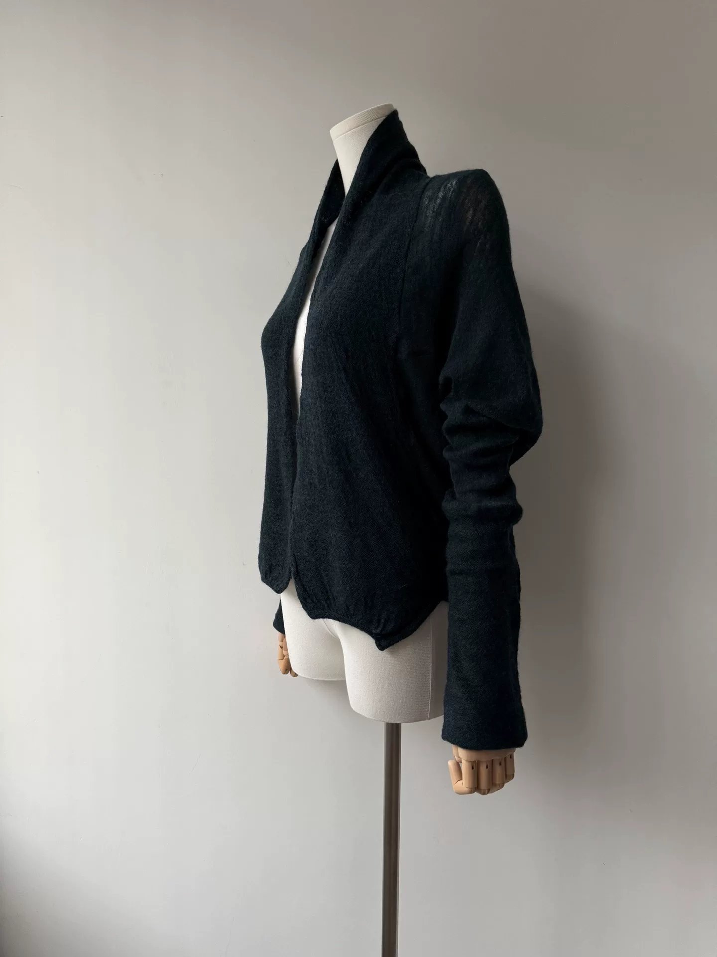 Yohji Yamamoto Noir 10SS Wool Cardigan — back
