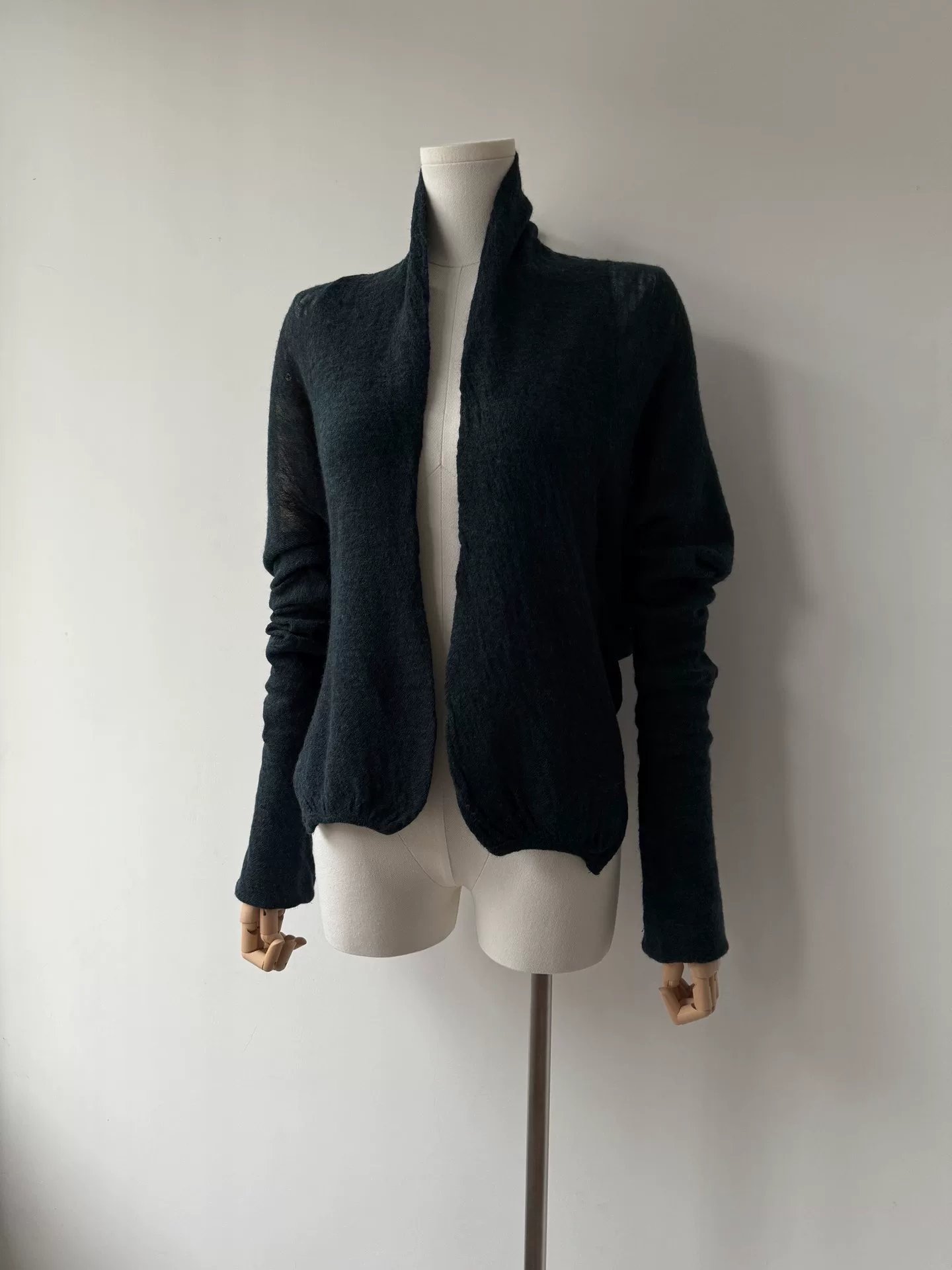 Yohji Yamamoto Noir 10SS Wool Cardigan — detail