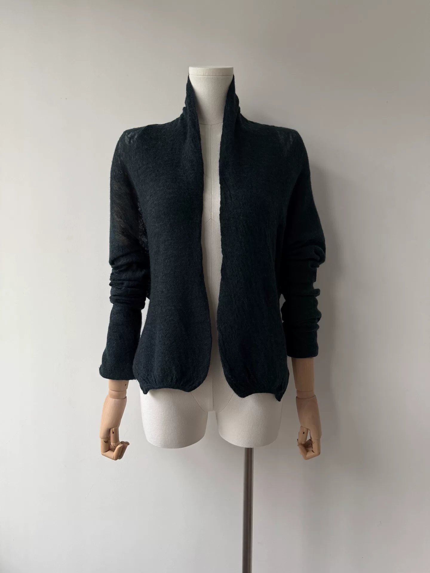 Yohji Yamamoto Noir 10SS Wool Cardigan — front