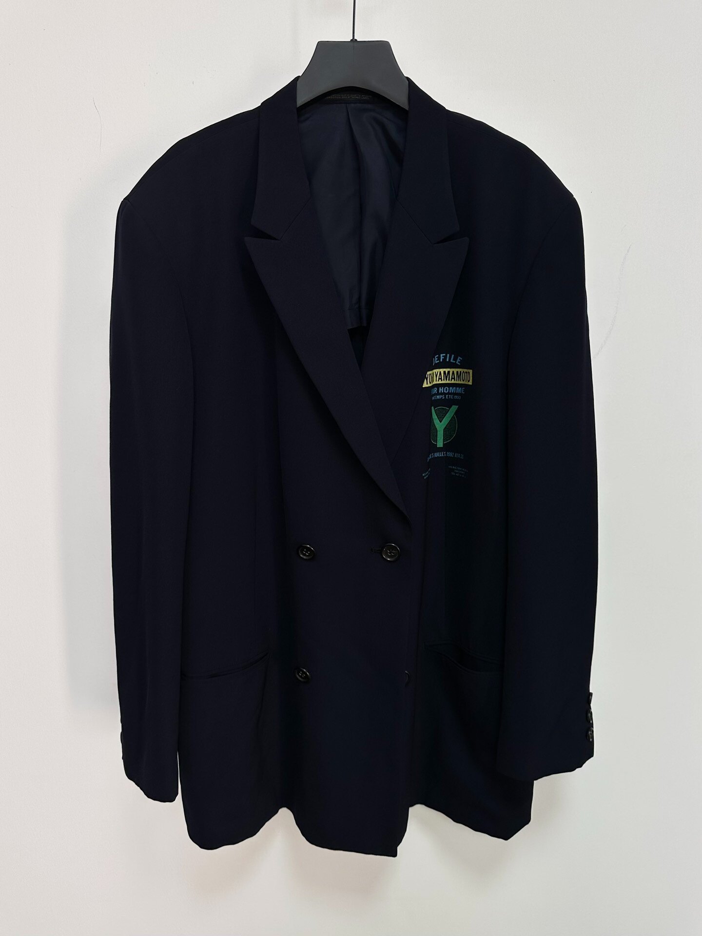 Yohji Yamamoto 93SS Double-Breasted Coat — front