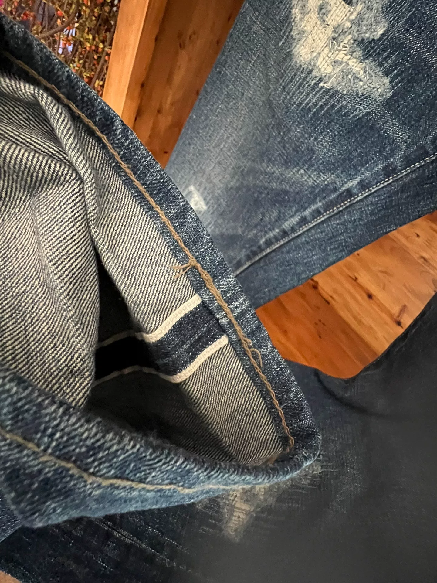 Tenderloin Japanese Vintage Washed Distressed Jeans — back