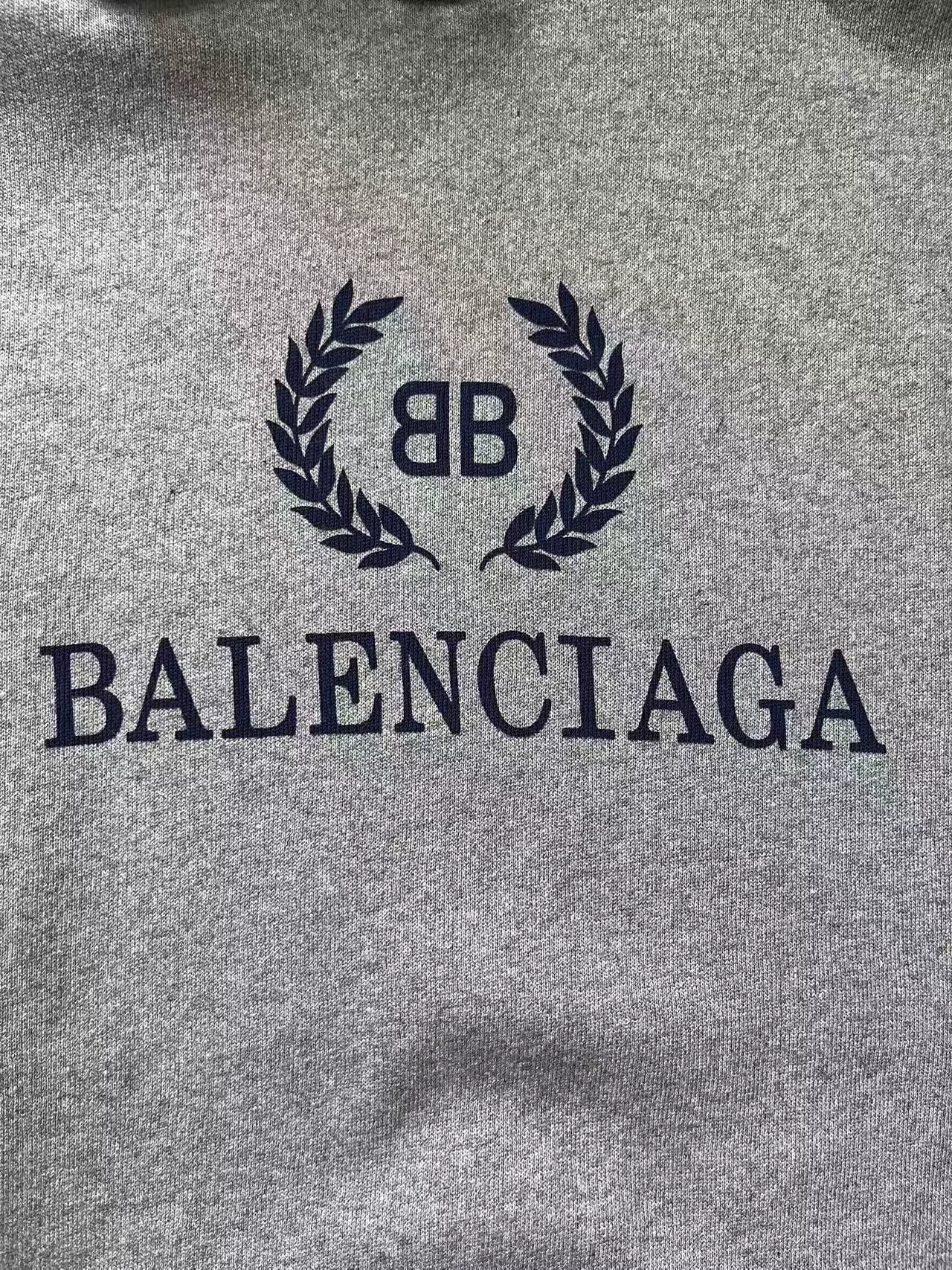 Balenciaga BB Wheat Ear Print Hoodie — detail