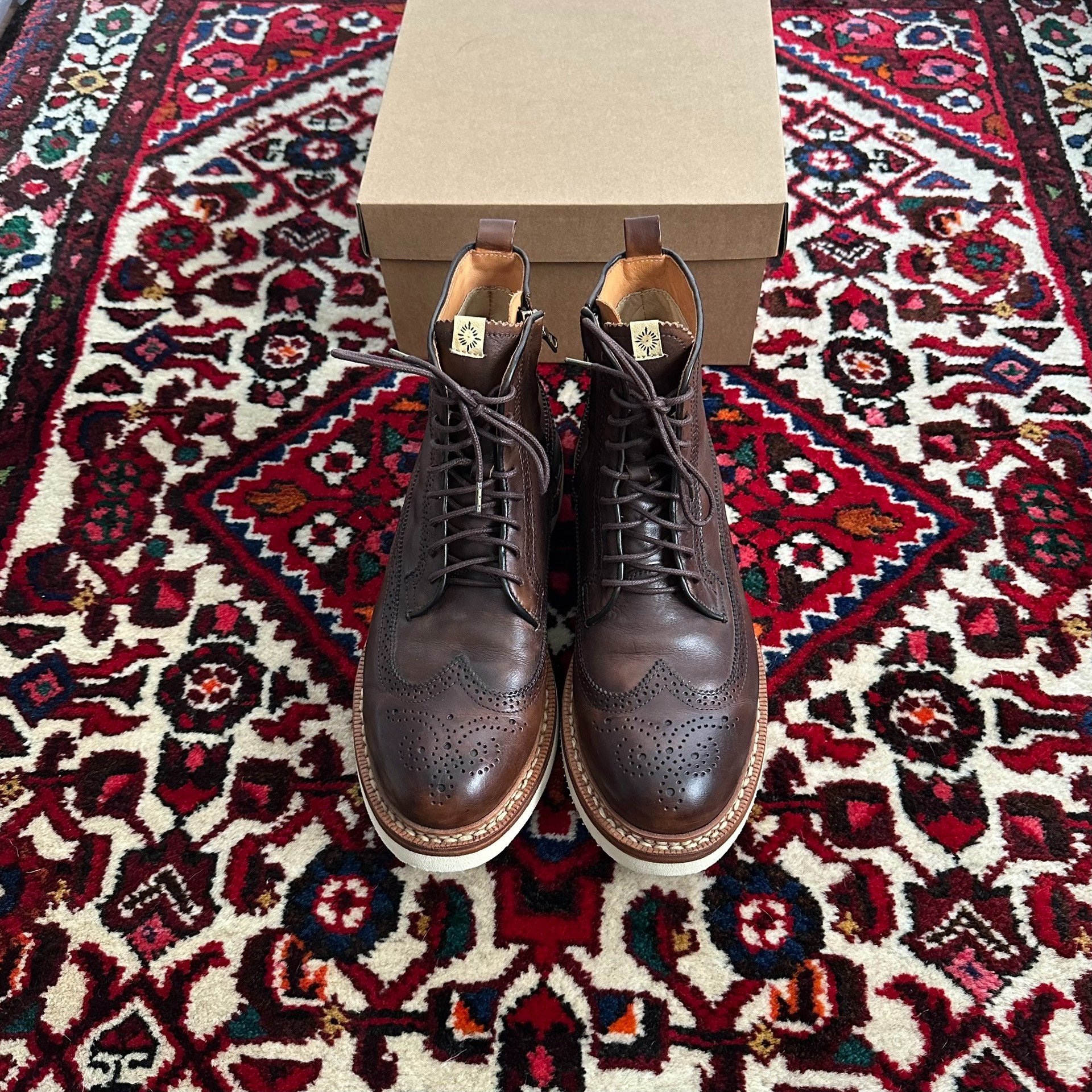 visvim 12AW PATRICIAN DK.BROWN Brogue Boots