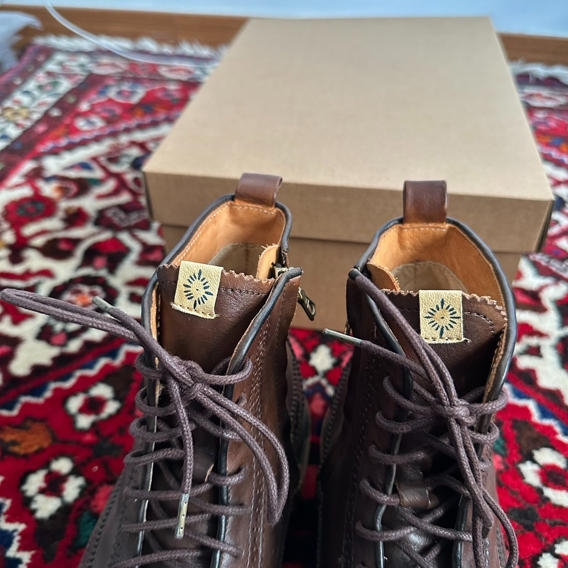 visvim 12AW PATRICIAN DK.BROWN Brogue Boots — detail