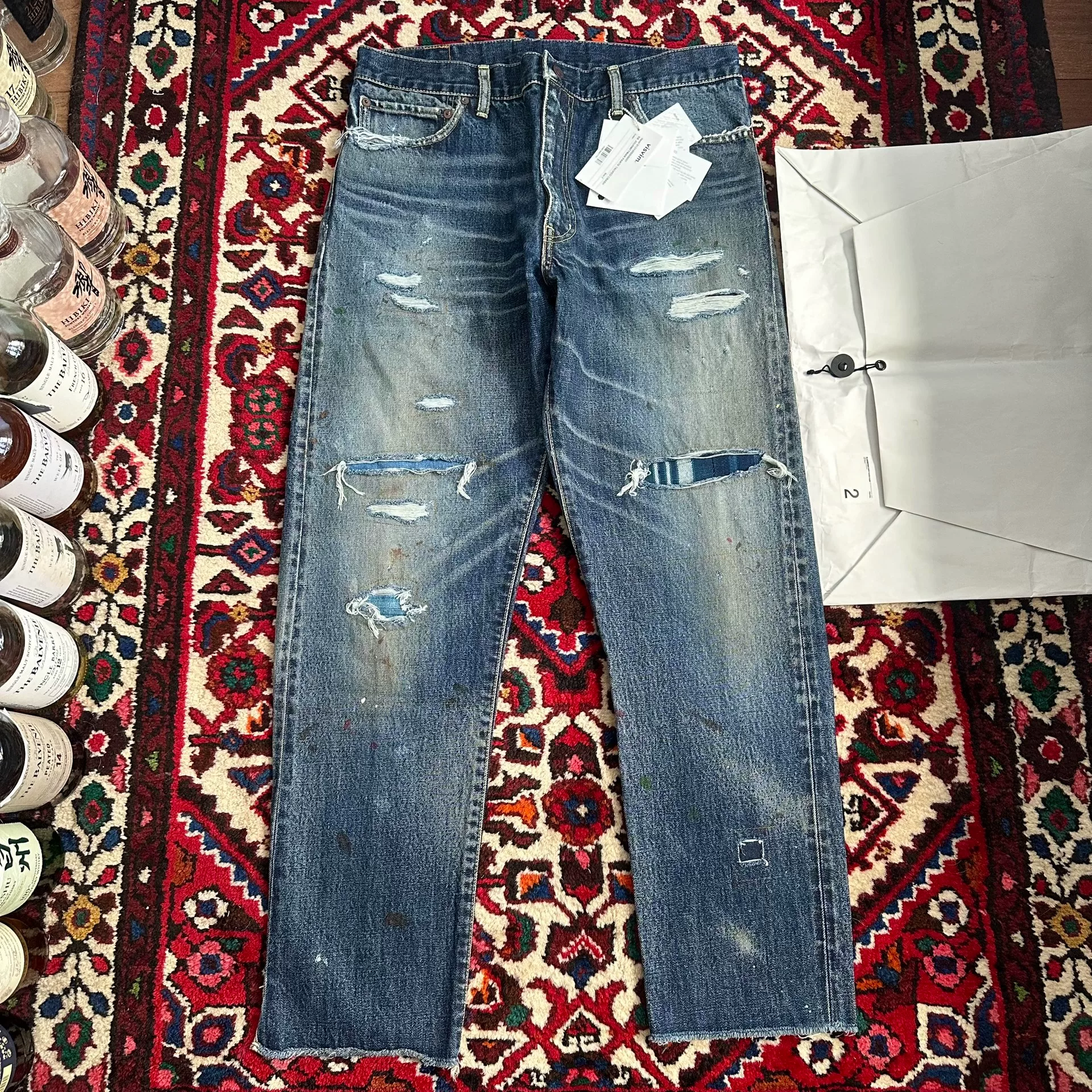 visvim 21aw Journeyman Distressed Jeans — detail