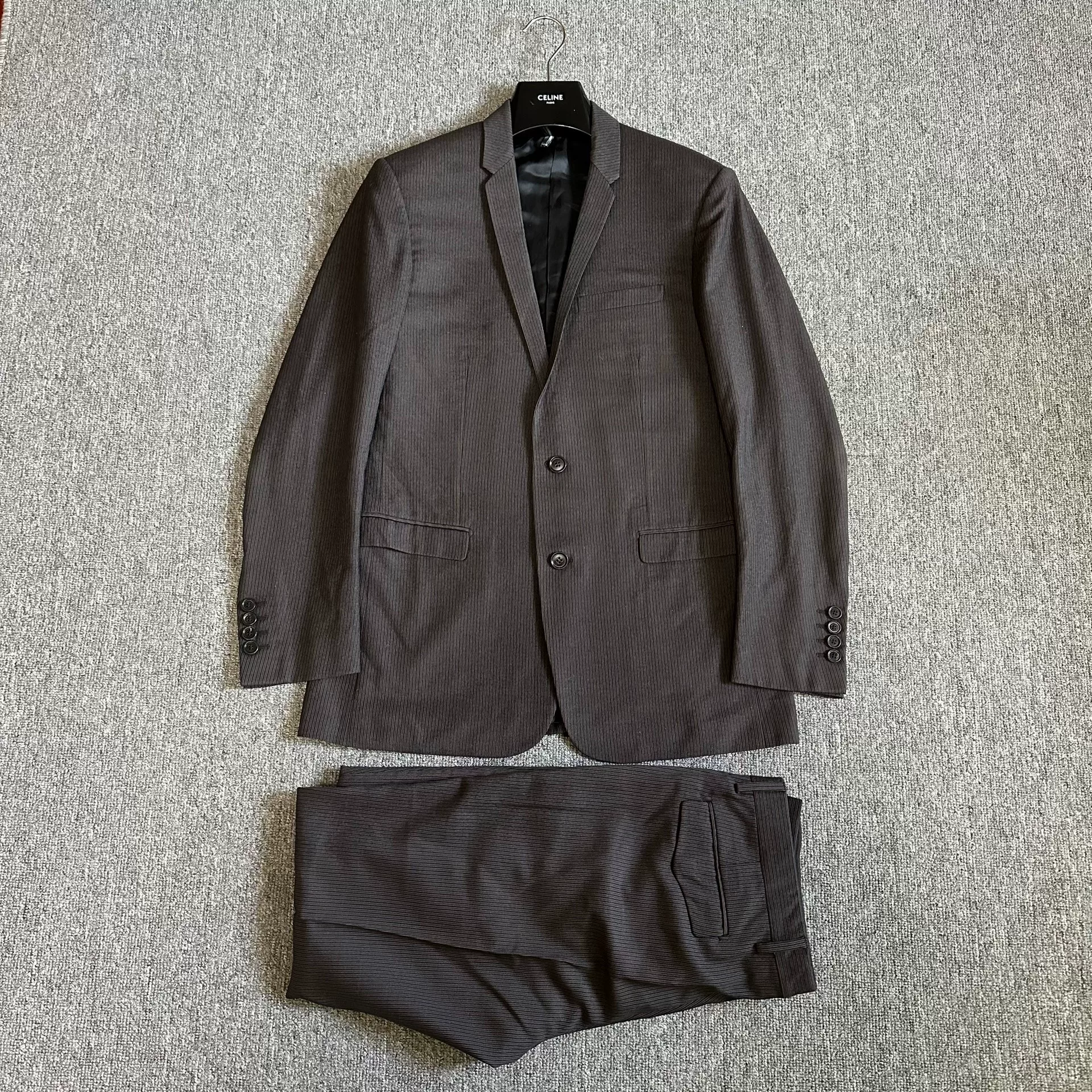 Dior Brown Wool Suit Set