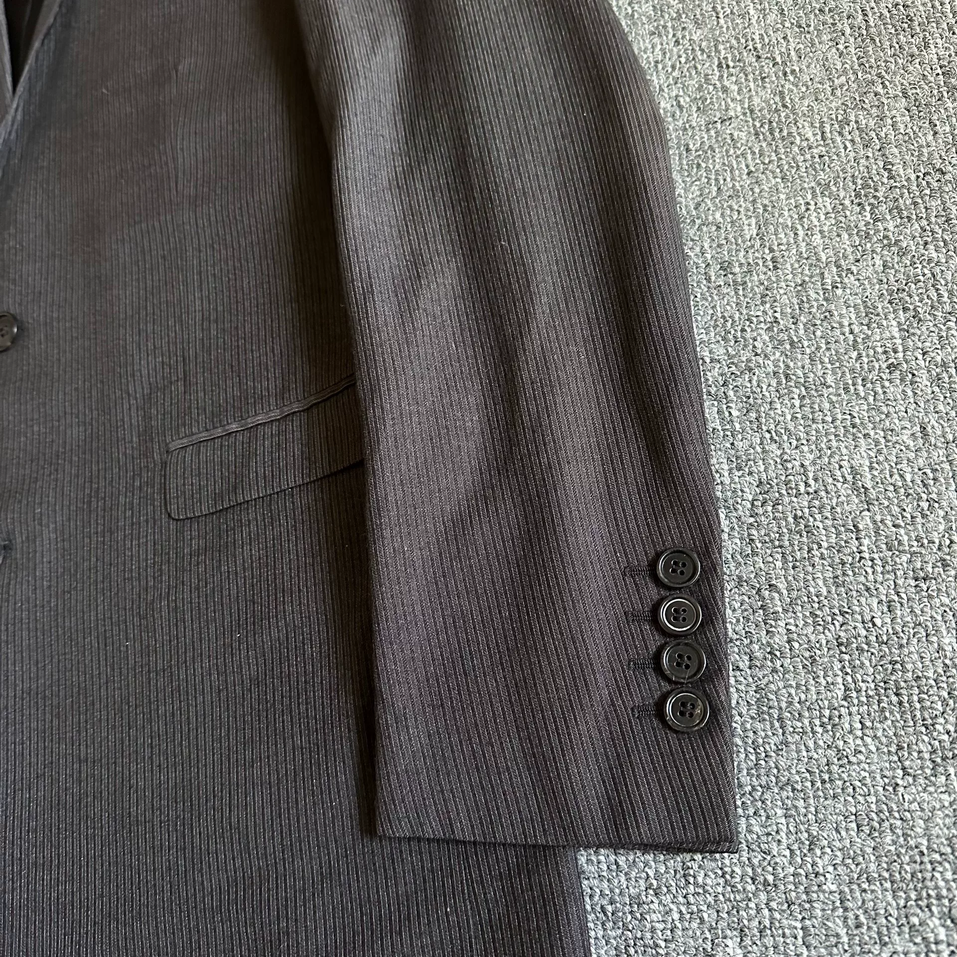 Dior Brown Wool Suit Set — detail
