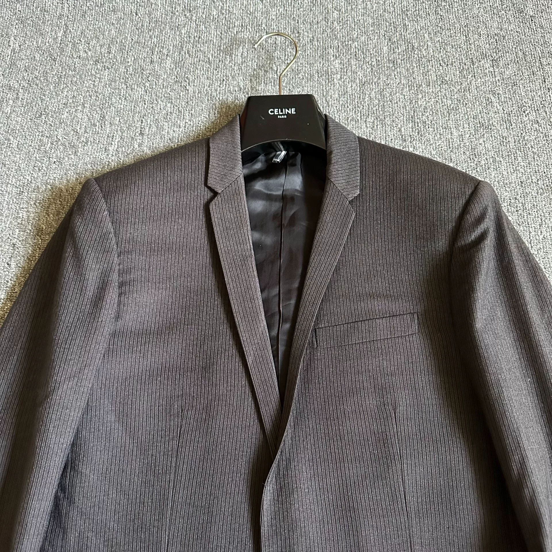 Dior Brown Wool Suit Set — front