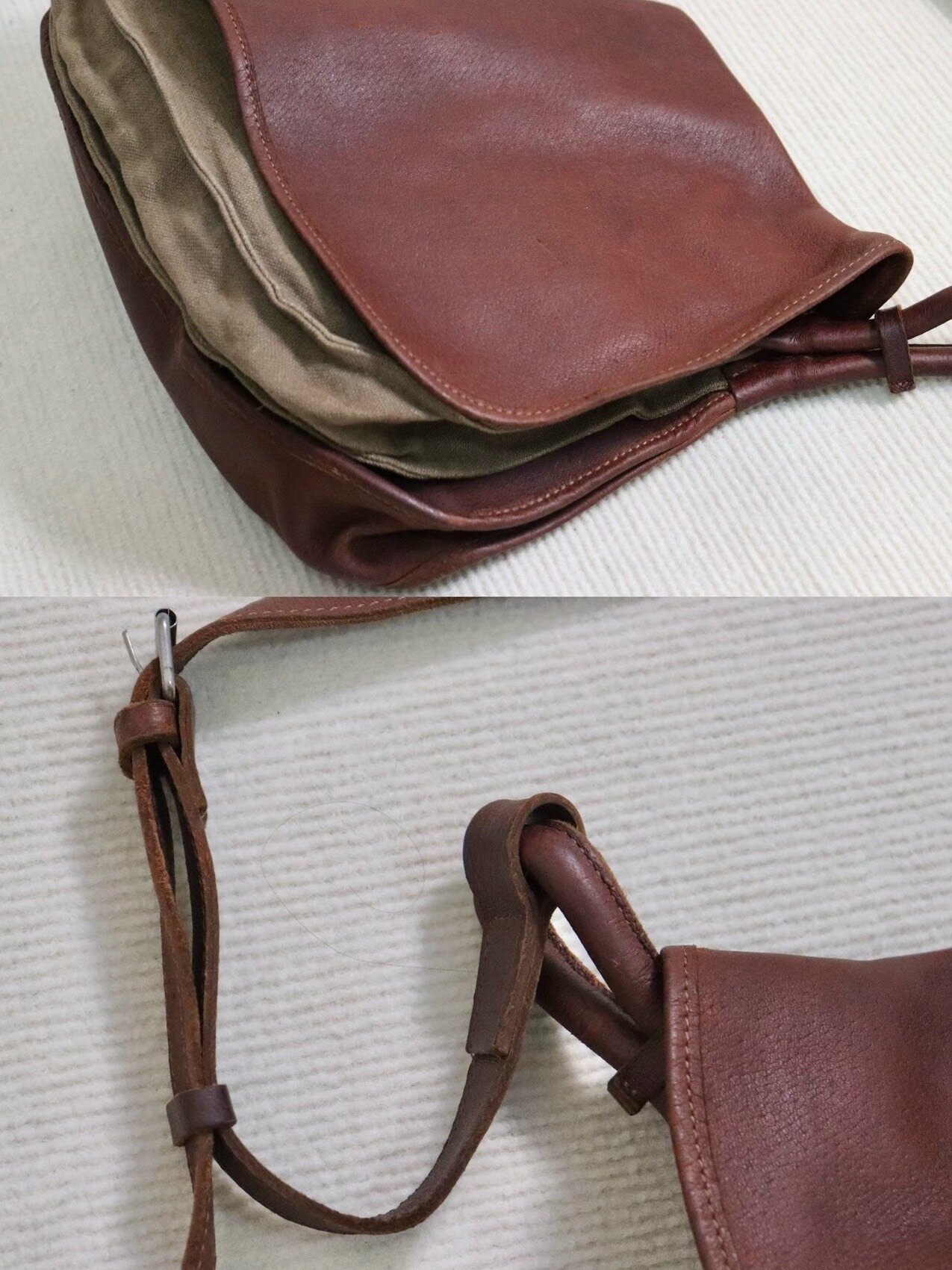 Maison Margiela 14 Camel Leather Crossbody — front