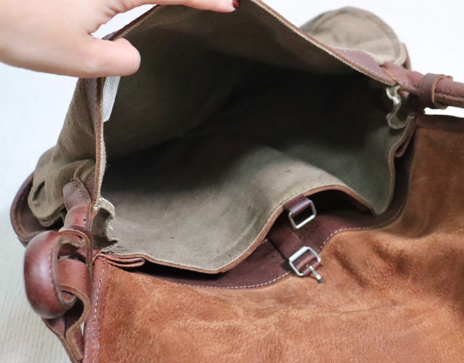 Maison Margiela 14 Camel Leather Crossbody — detail
