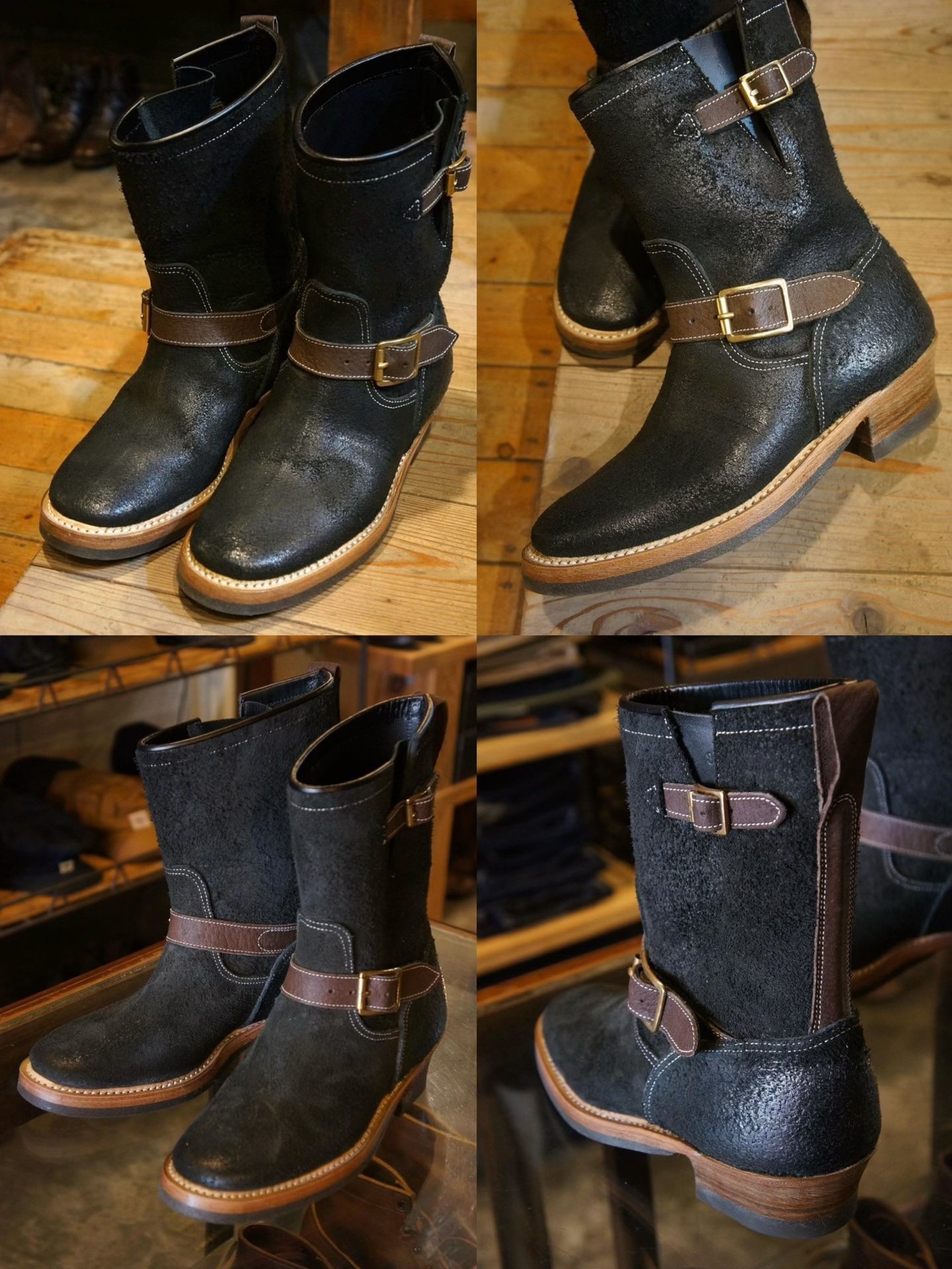 Clinch x Spiral 1940s Engineer Boot — front