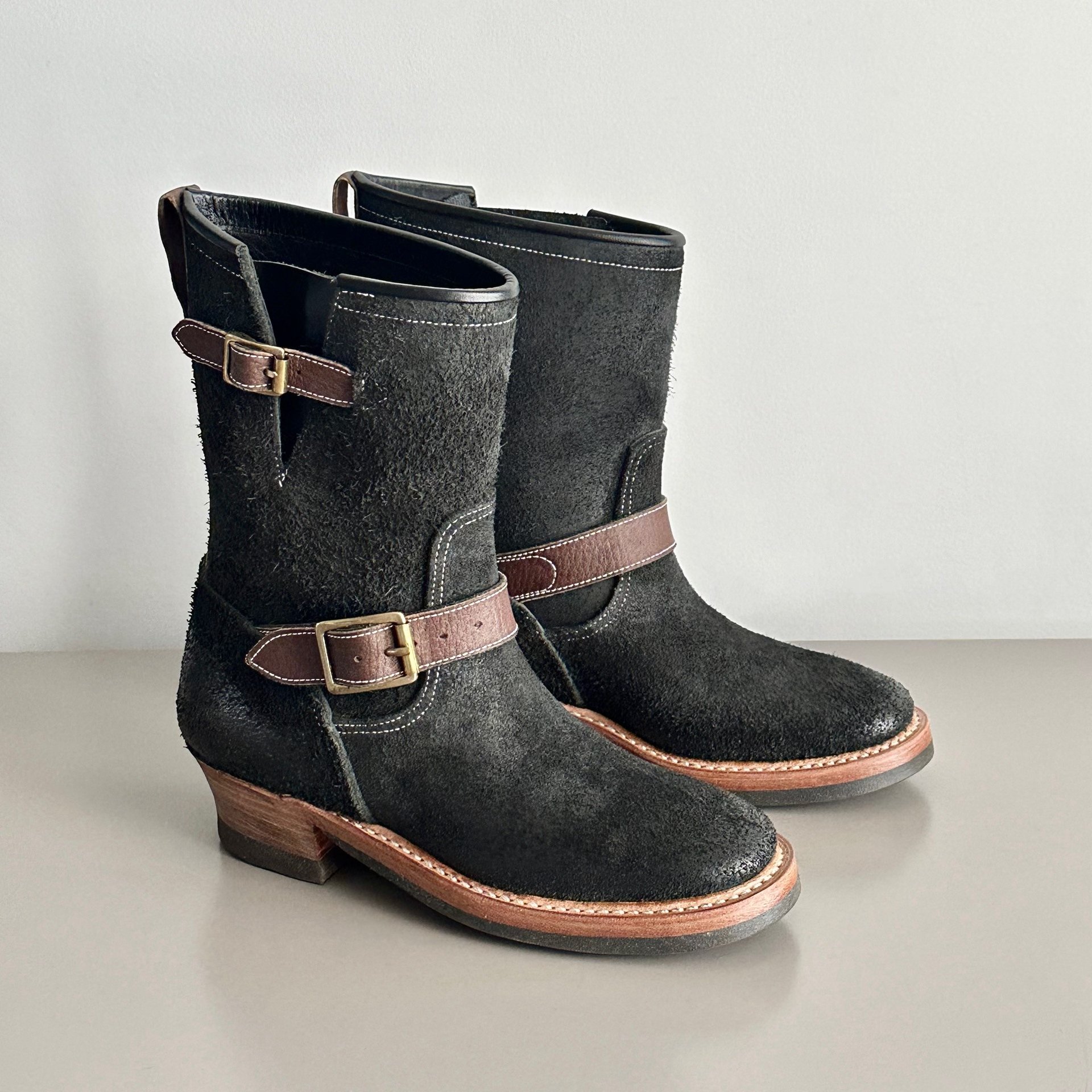 Clinch x Spiral 1940s Engineer Boot — label