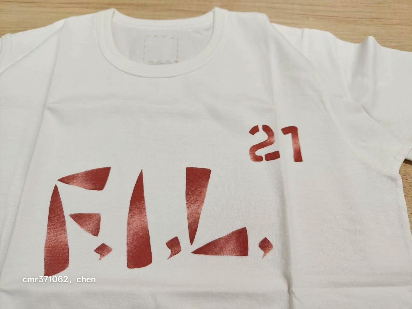 visvim 16AW Spot Stencil Crew S/S — front
