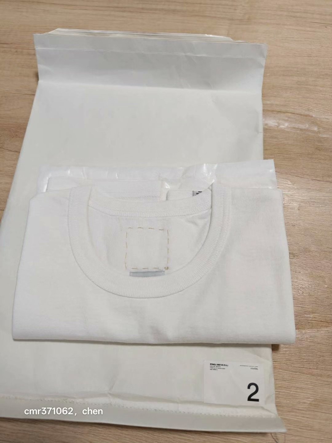 visvim 16AW Spot Stencil Crew S/S — label
