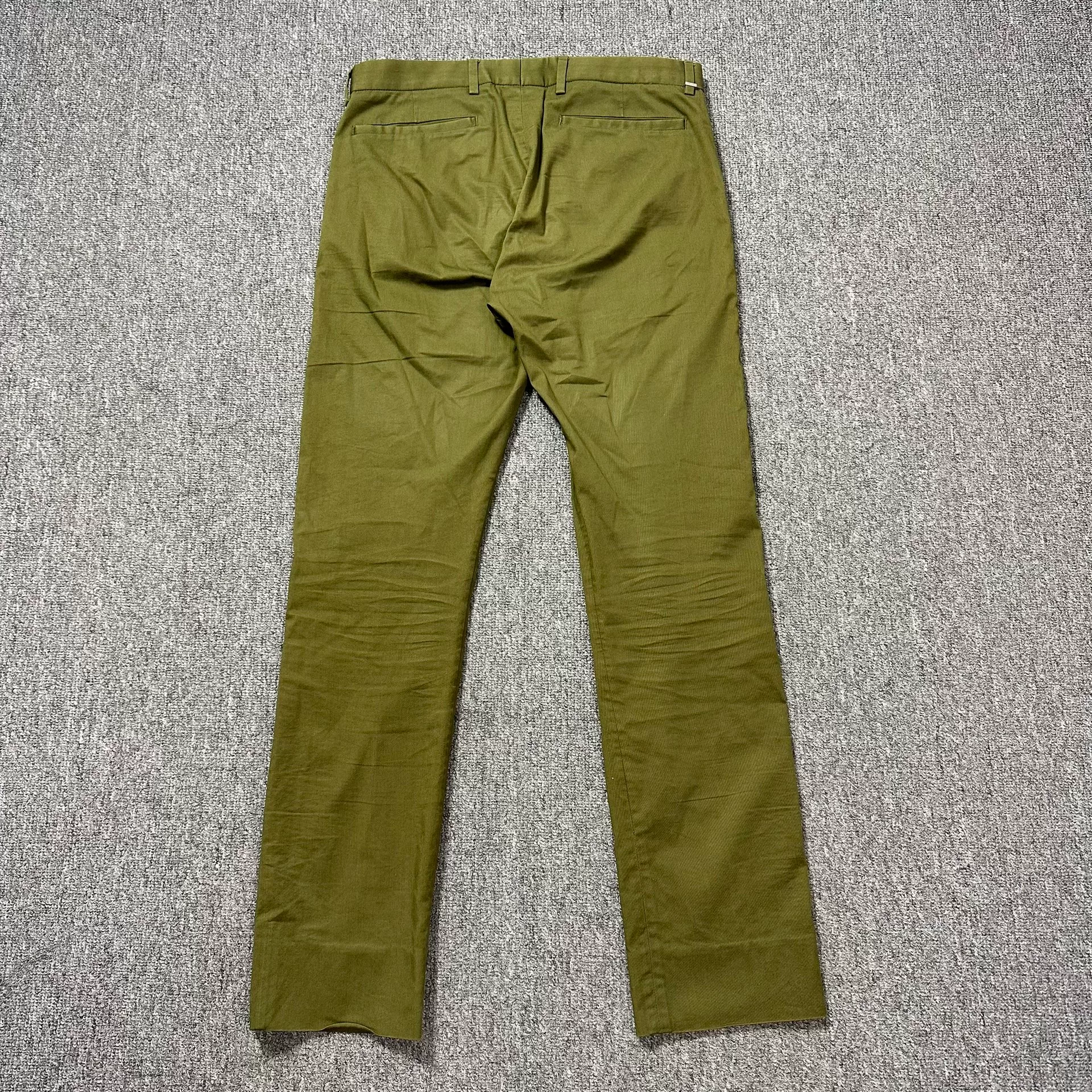 Dior Olive Green Back CD Logo Casual Pants — front