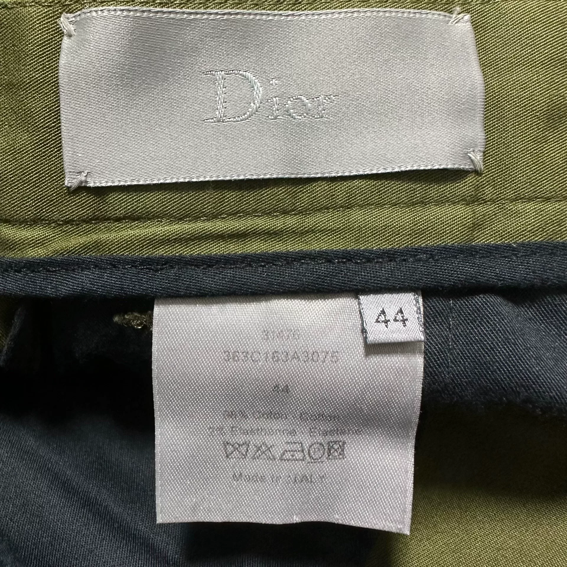 Dior Olive Green Back CD Logo Casual Pants — back