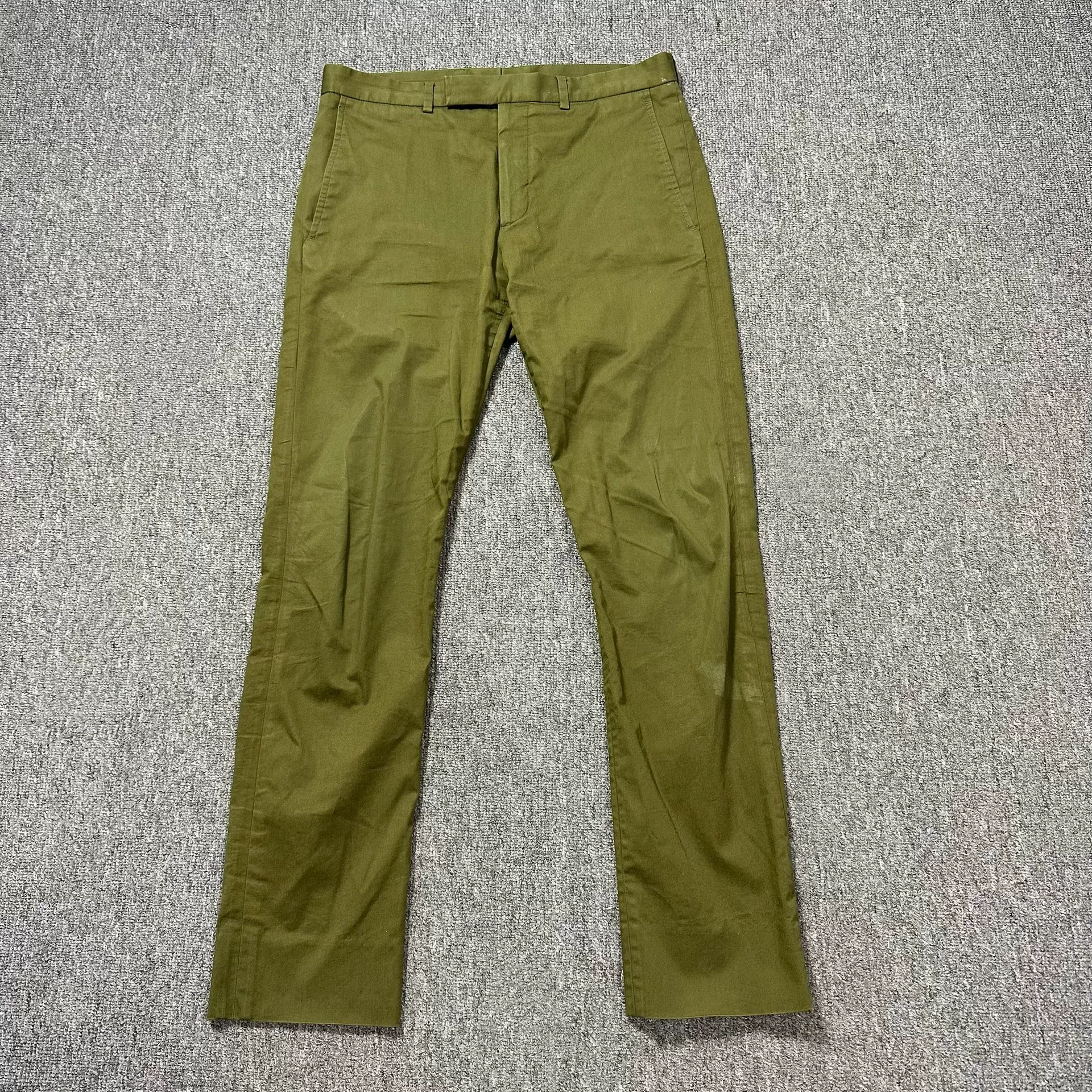 Dior Olive Green Back CD Logo Casual Pants